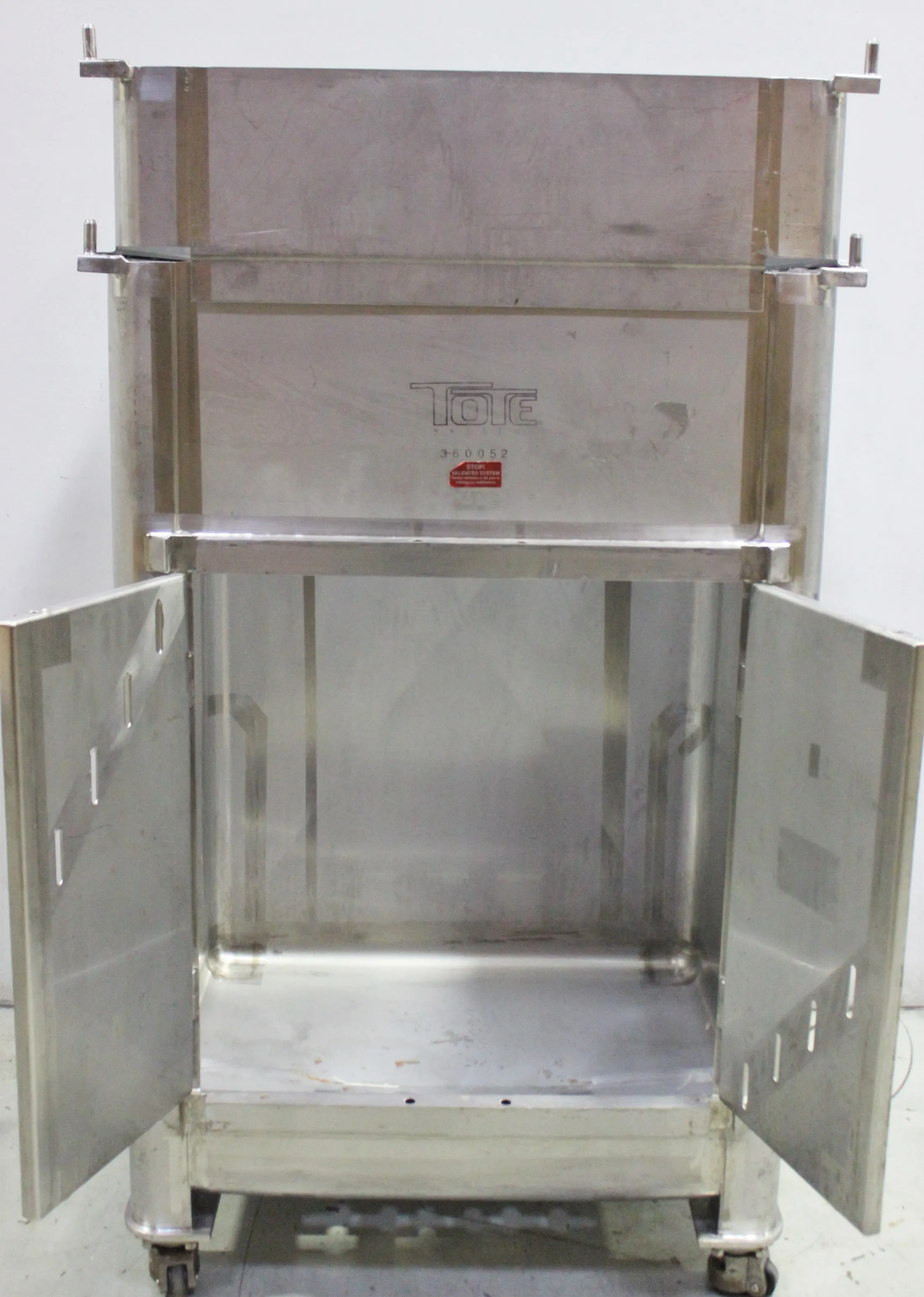 Tote Systems Side Door Bin - Used Pharmaceutical Bulk Handling Equipment