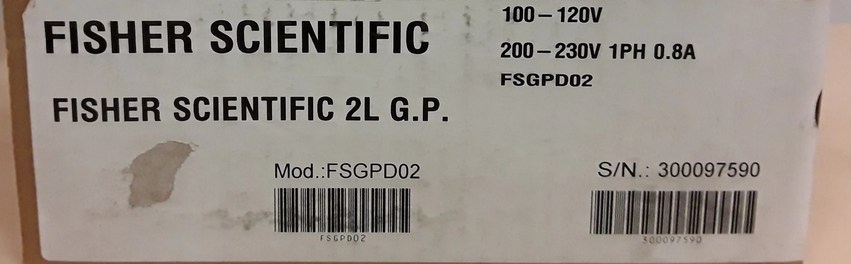 Thermo Fisher FSGPD02 Isotemp Deluxe General Purpose Water Bath 2L (0.5 GAL) 230V 50Hz/60Hz