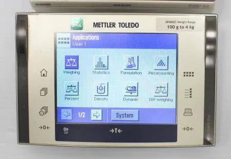 Mettler Toledo Excellence Plus XP Precision Balance model: XP4002S - 4100g x .01g with SmartScreen Touchscreen Display