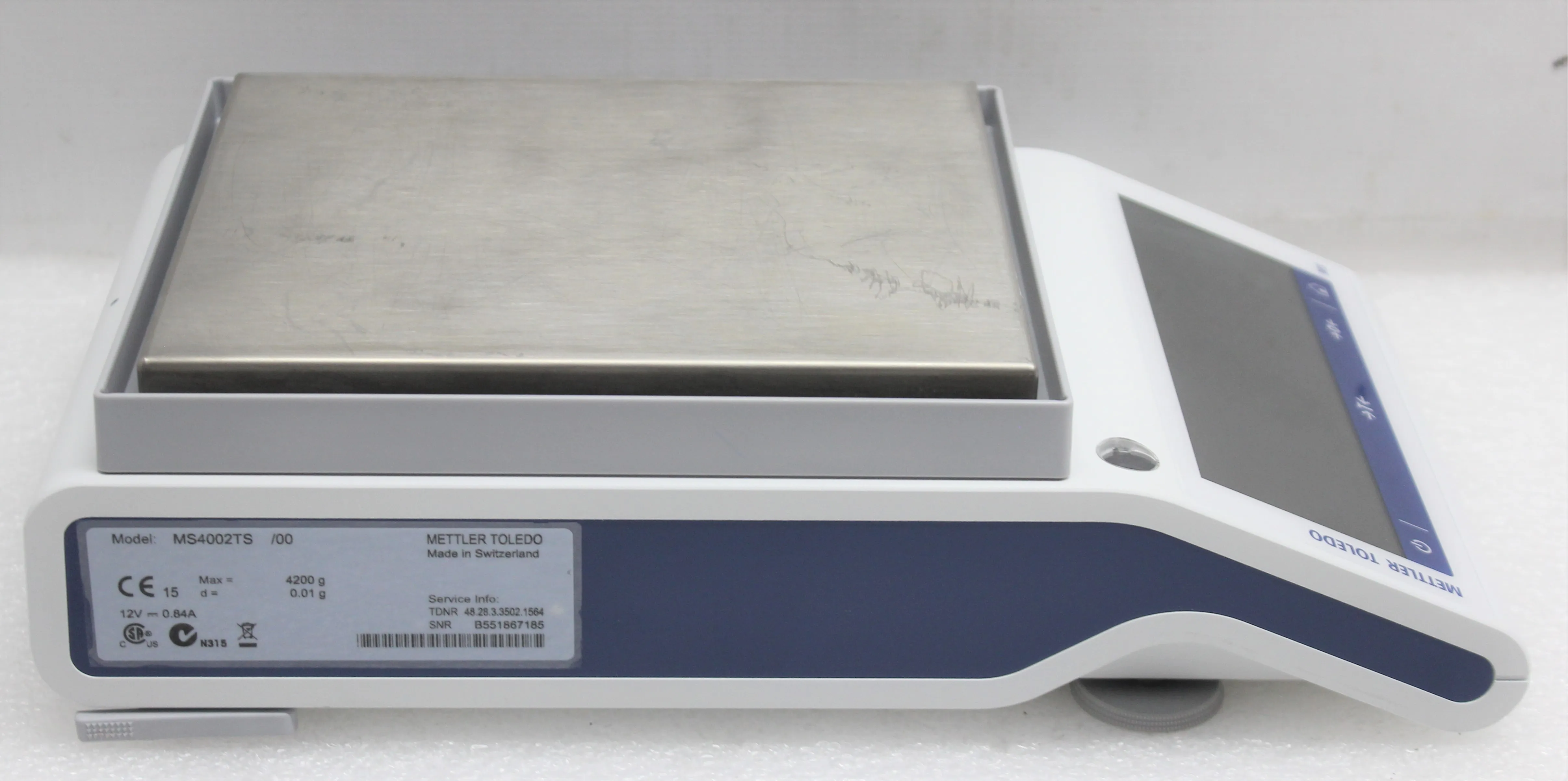 Mettler-Toledo MS4002TS/00 Analytical Balance - Used