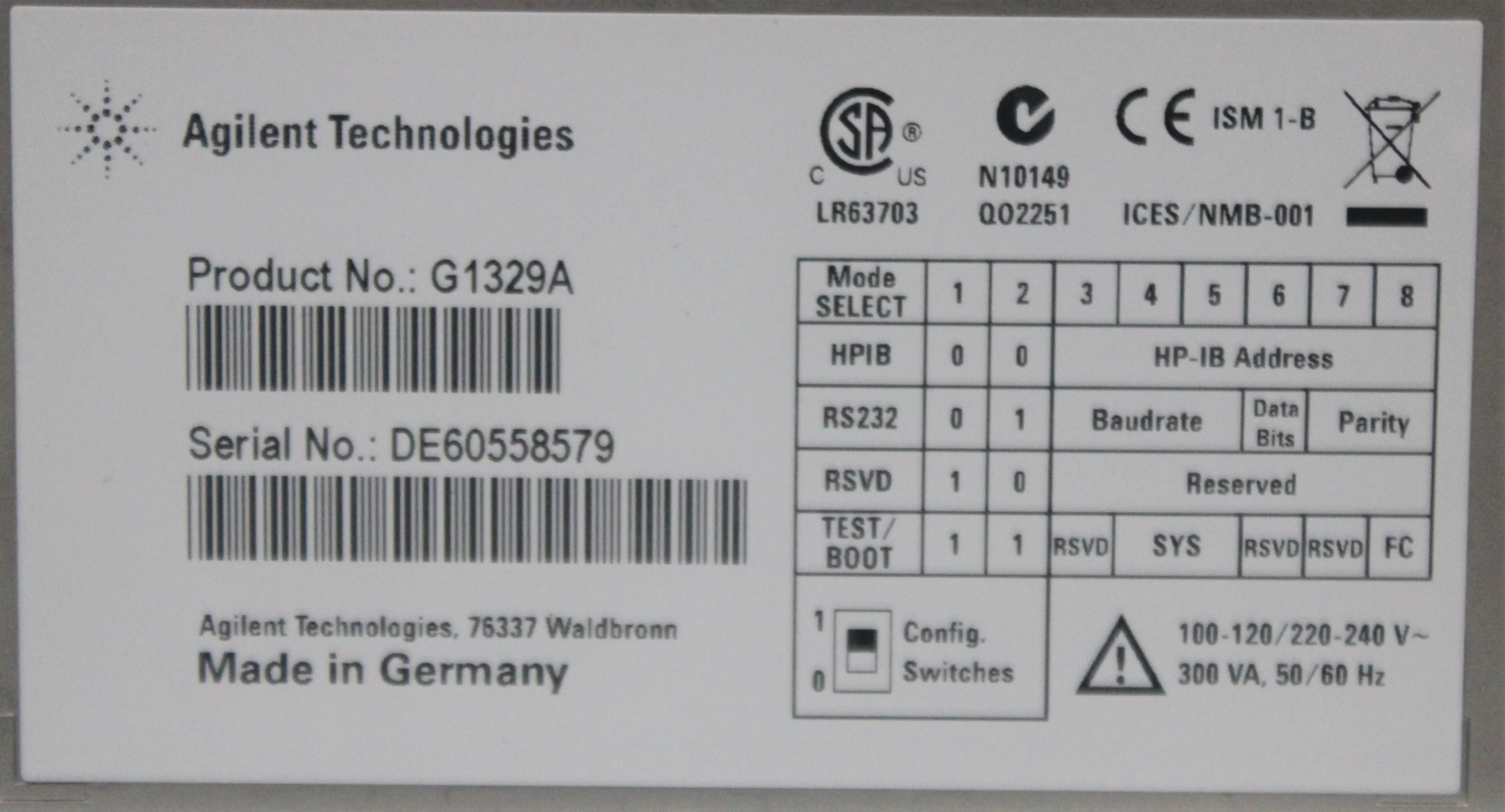 Agilent G1329A Autosampler HPLC Liquid Chromatography - Used, 100% Parts and Labor Warranty