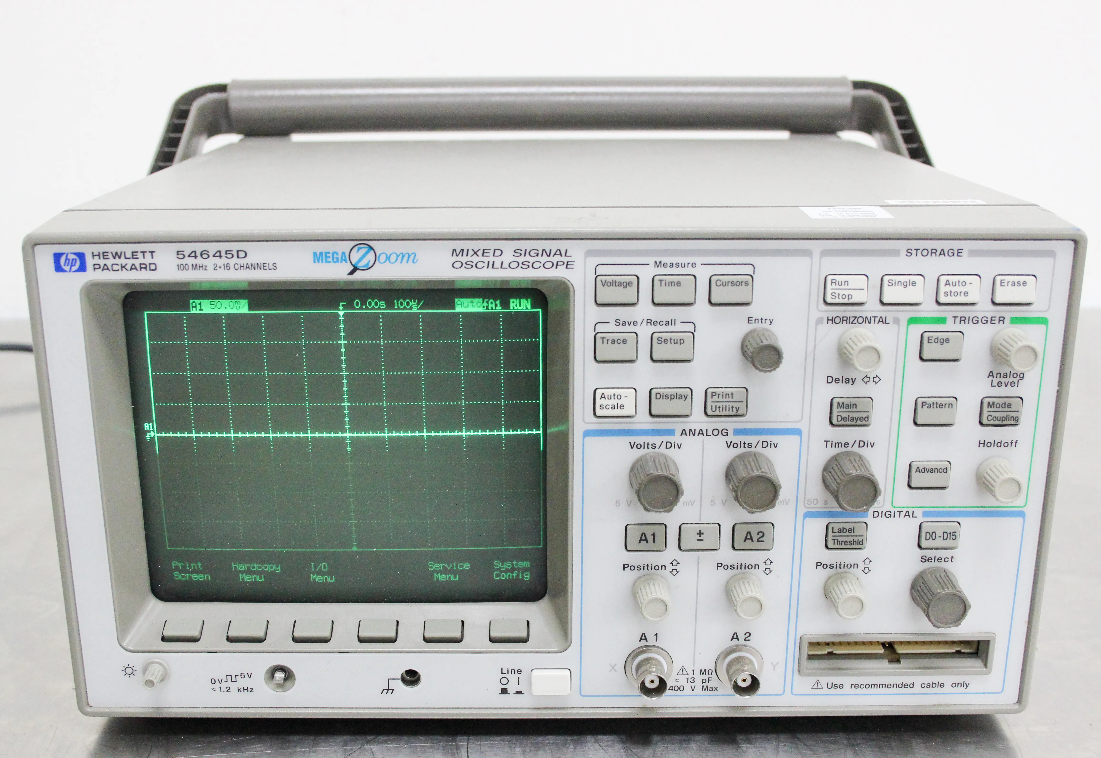 Hewlett Packard 54645D Mixed Signal Oscilloscope w/ 54659B Storage Module