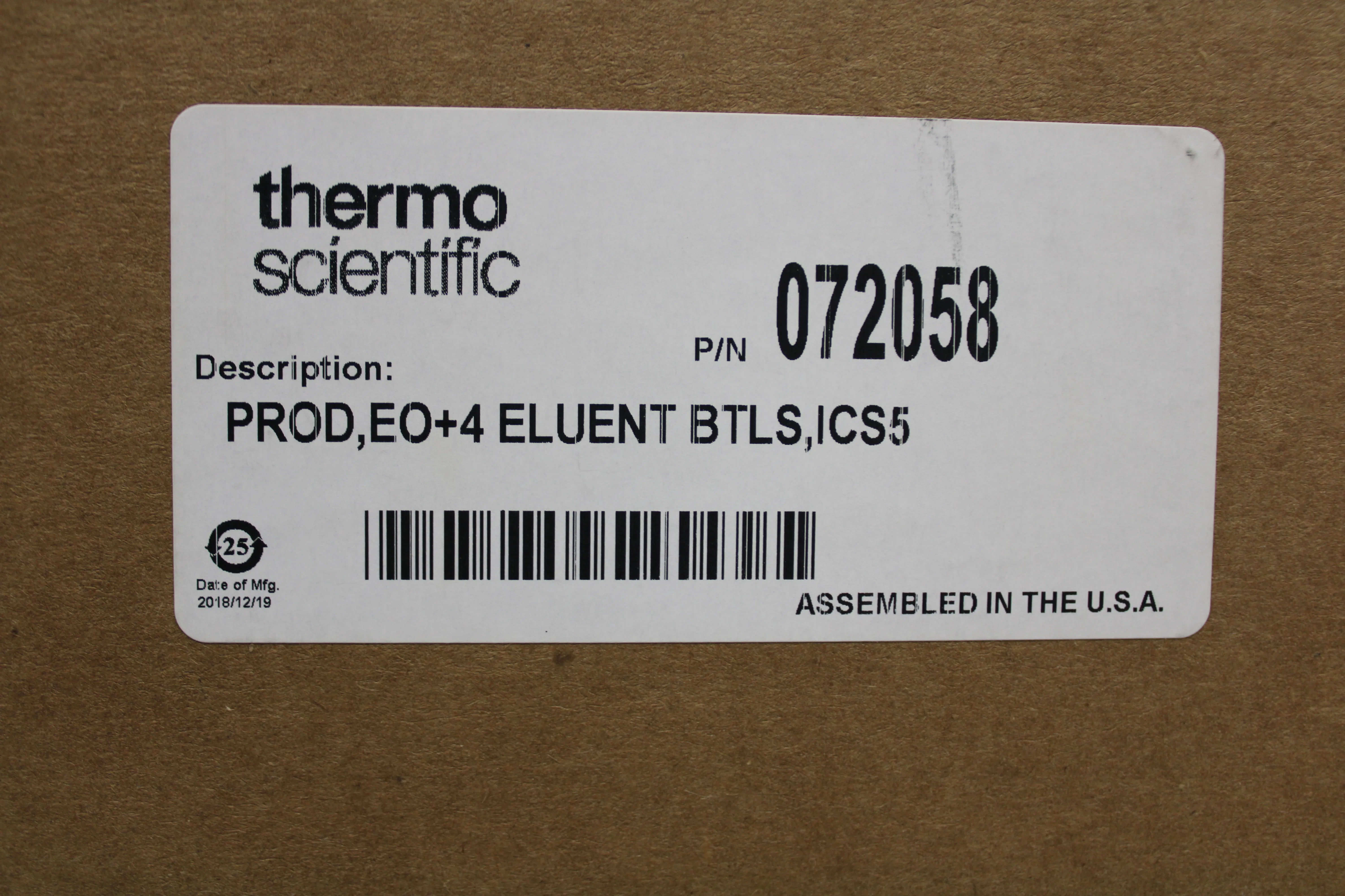 Thermo Scientific Dionex EO Eluent2 L Bottles Organizers