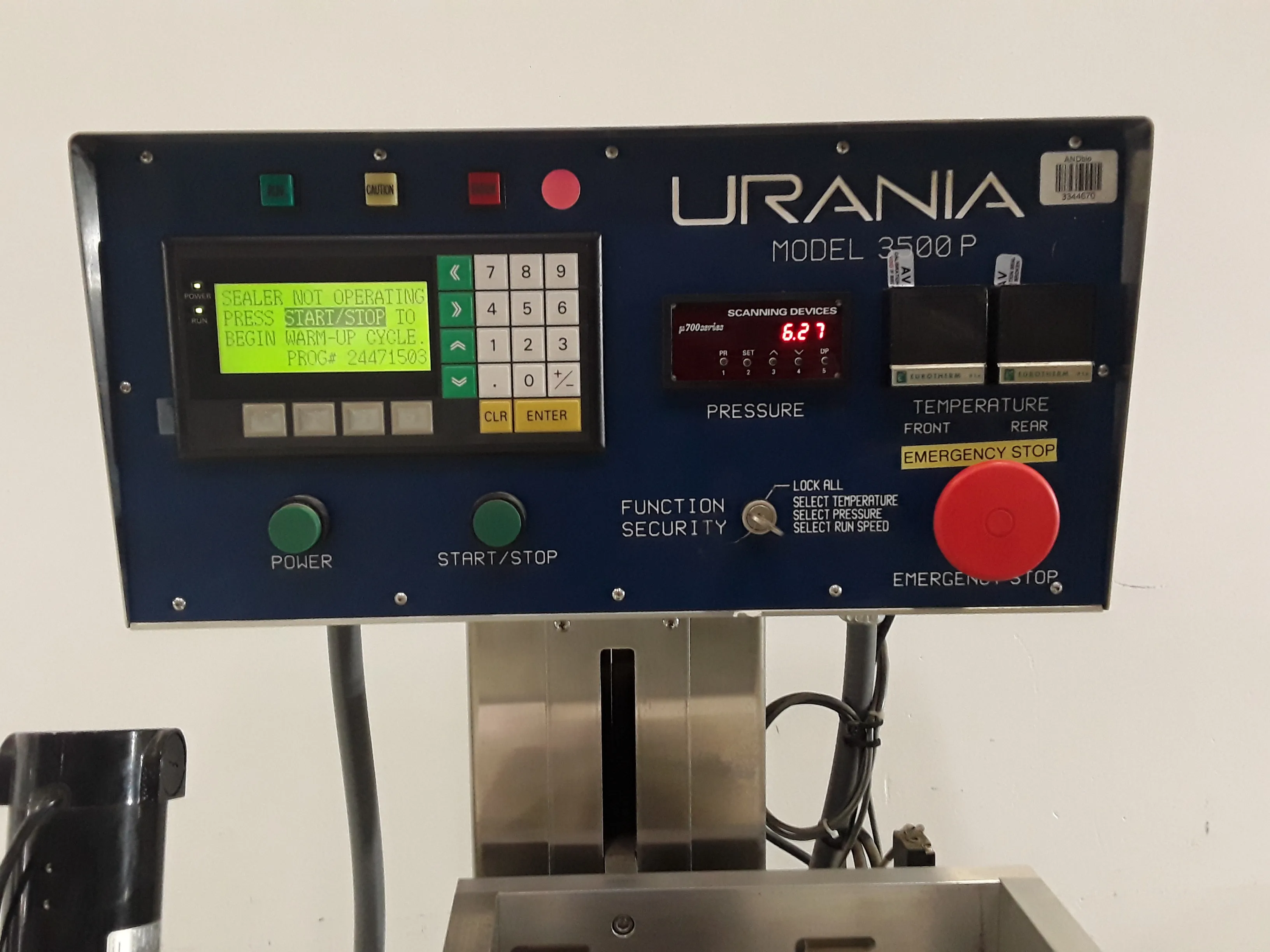 Urania 3500P Packager / Bag Sealer Machine