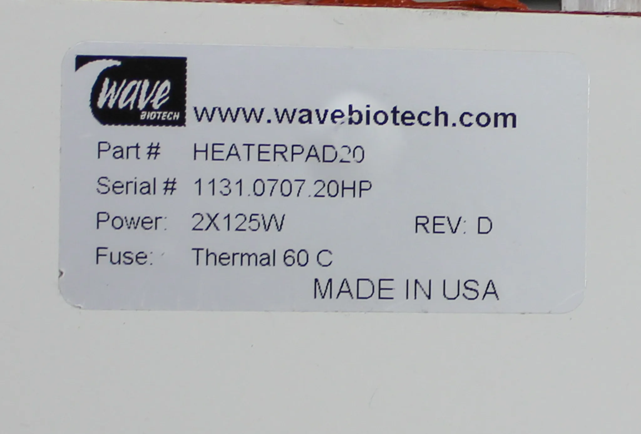 Wave Bioreactor Platform System 20/50EH