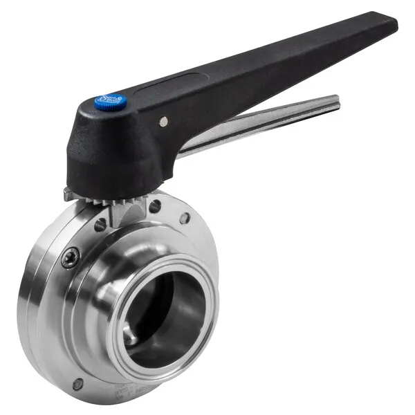 Steel & O'Brien 1-1/2" BFVTC Butterfly Valve, Trigger Handle / Clamp Ends