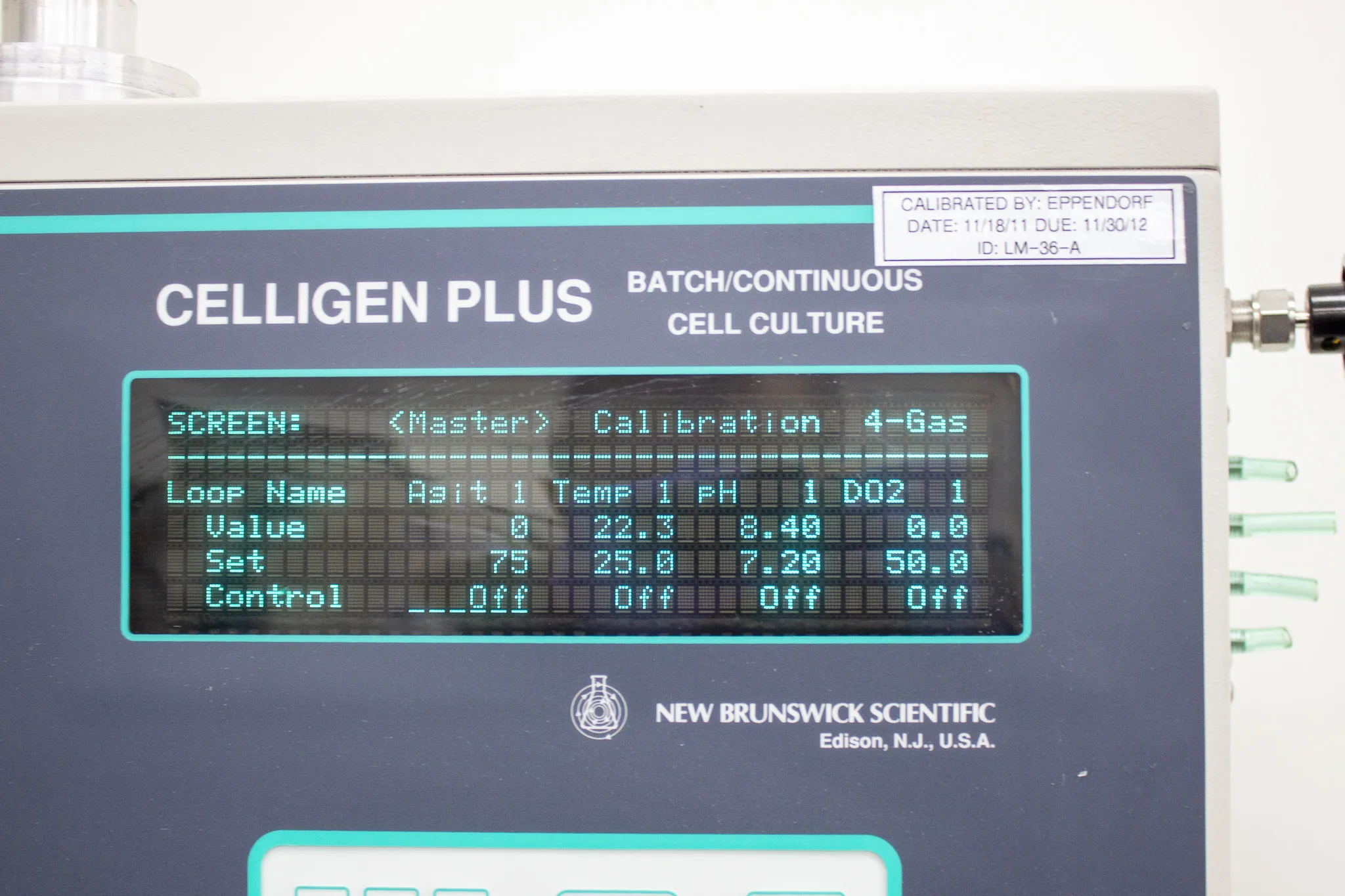 Used New Brunswick Celligen Plus Batch Continuous Cell Culture Bioreactor 120V 50Hz/60Hz