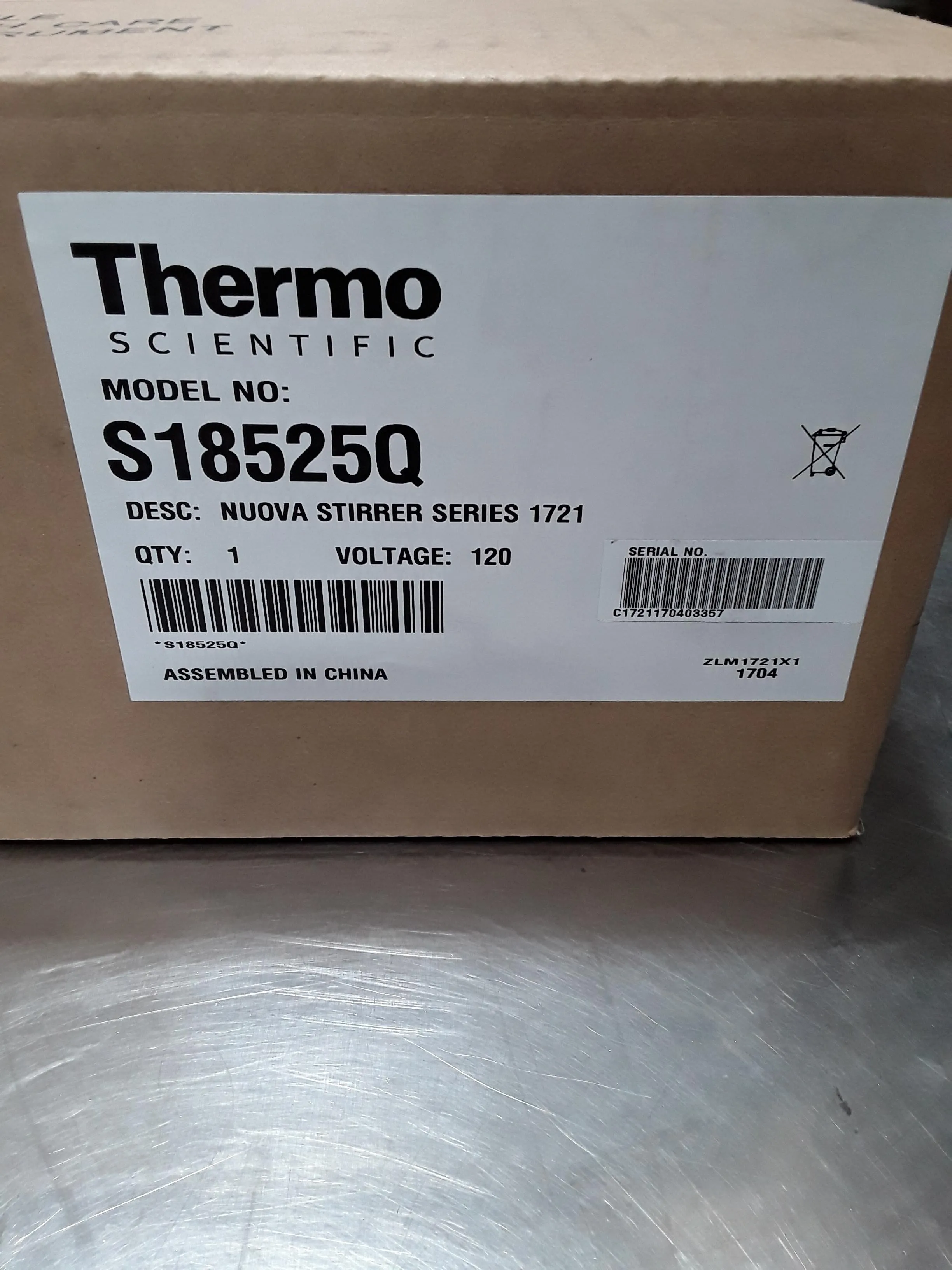 Thermo Scientific Nuova Stirrer Model S18525Q 7x7 Ceramic Series 1721 New In Box