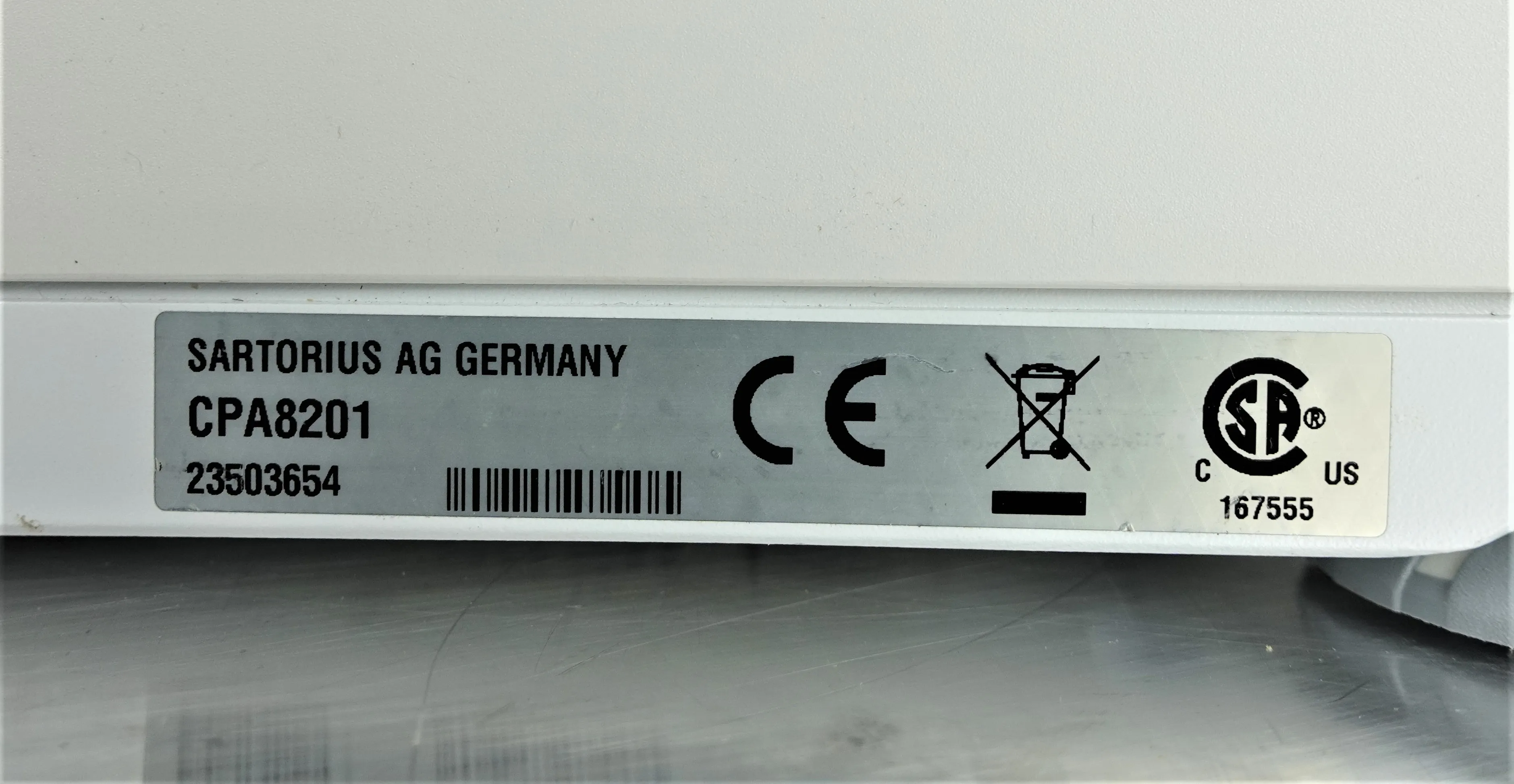 Sartorius CPA8201 Bench Scale 8200g 230V Used Lab Equipment