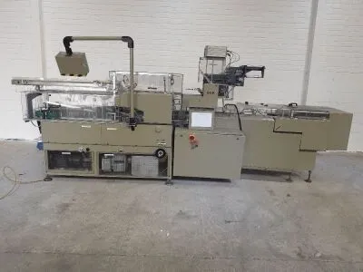 GUK HF77 Horizontal Cartoner with Leaflet Inserter - Used Pharma Equipment