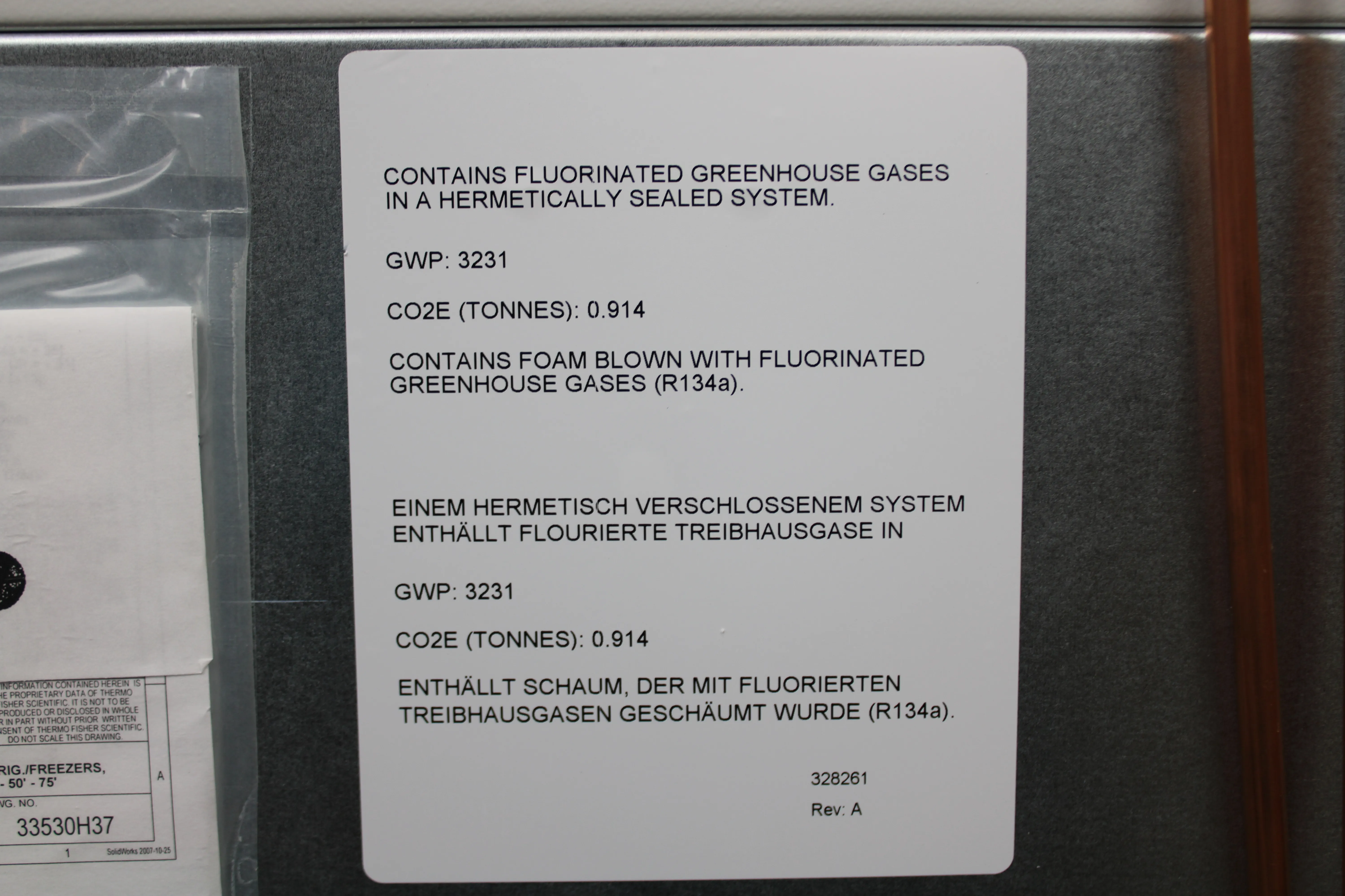 Thermo Fisher ULT1230W Upright -30C Lab Freezer 326L 230V British Plug