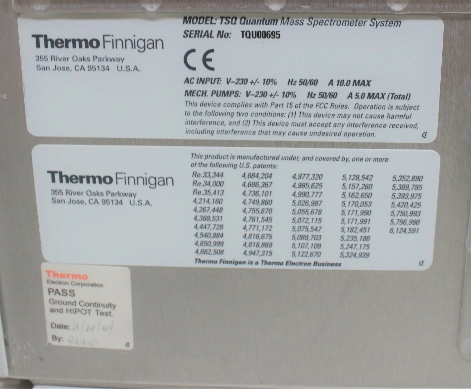 Thermo Scientific TSQ Quantum Ultra Mass Spectrometer System