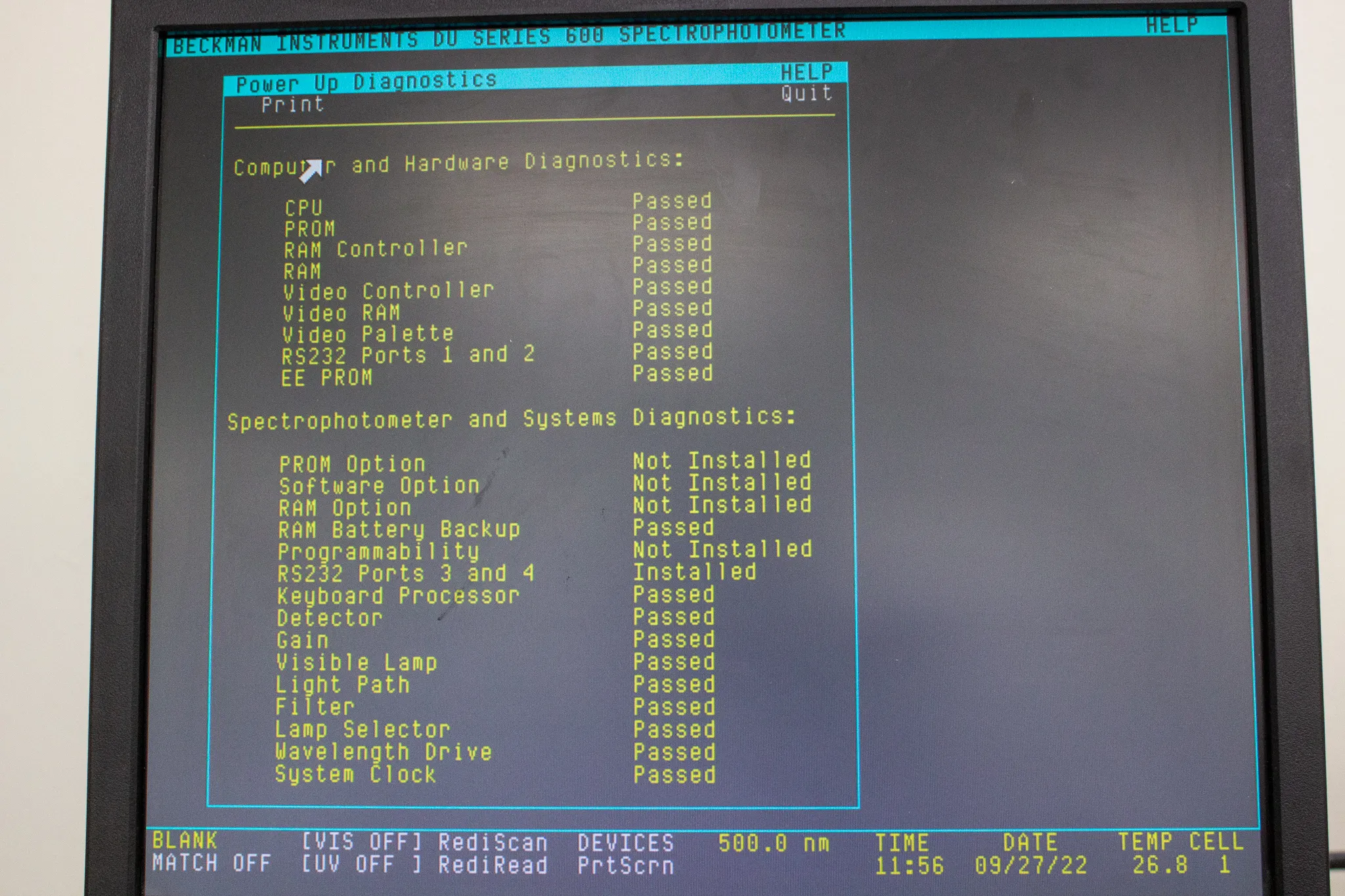 Beckman DU 640 Spectrophotometer - Laboratory Analytical Equipment