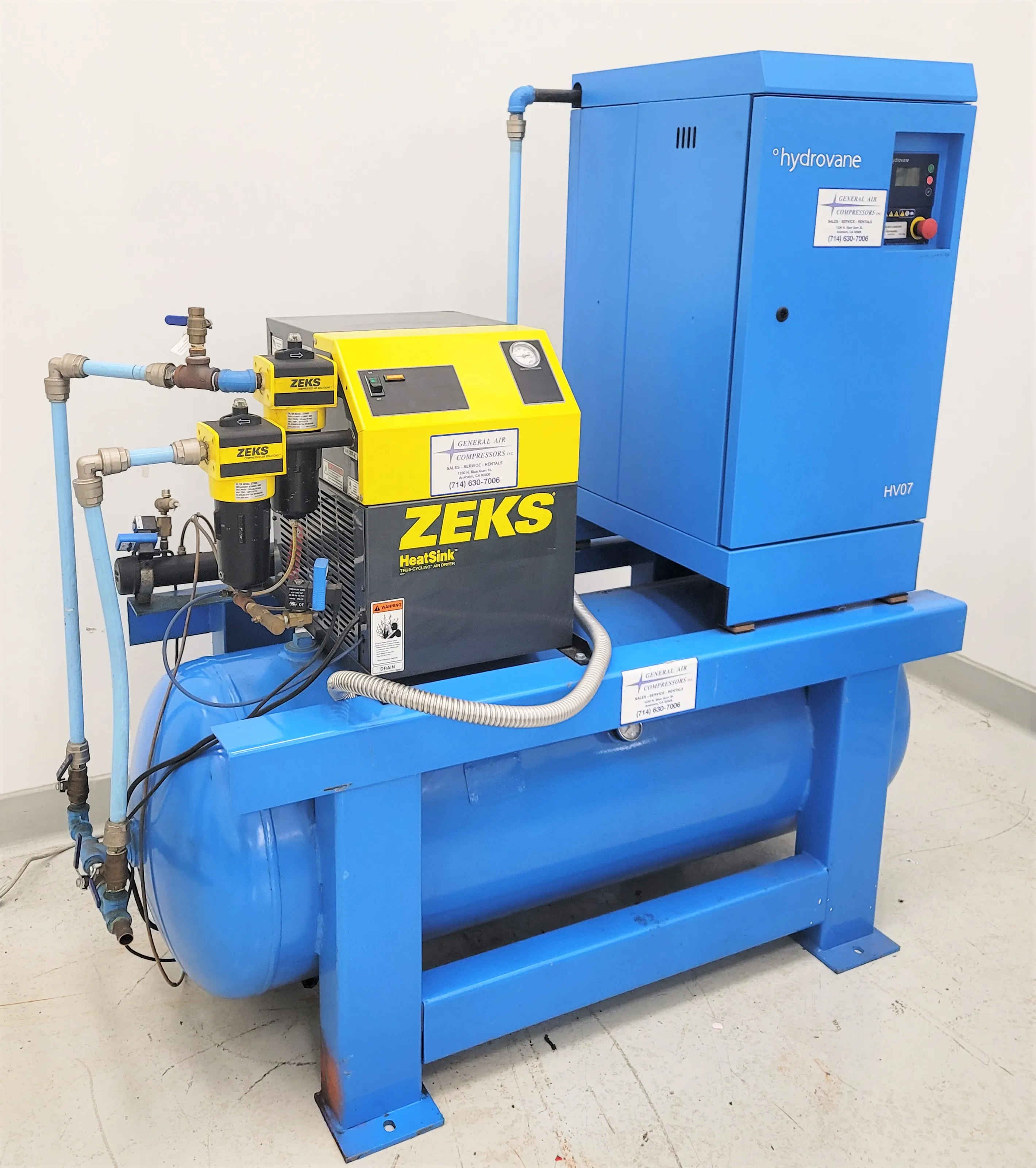 Hydrovane HV07 Rotary Vane Air Compressor with Zeks Cycling Air Dryer