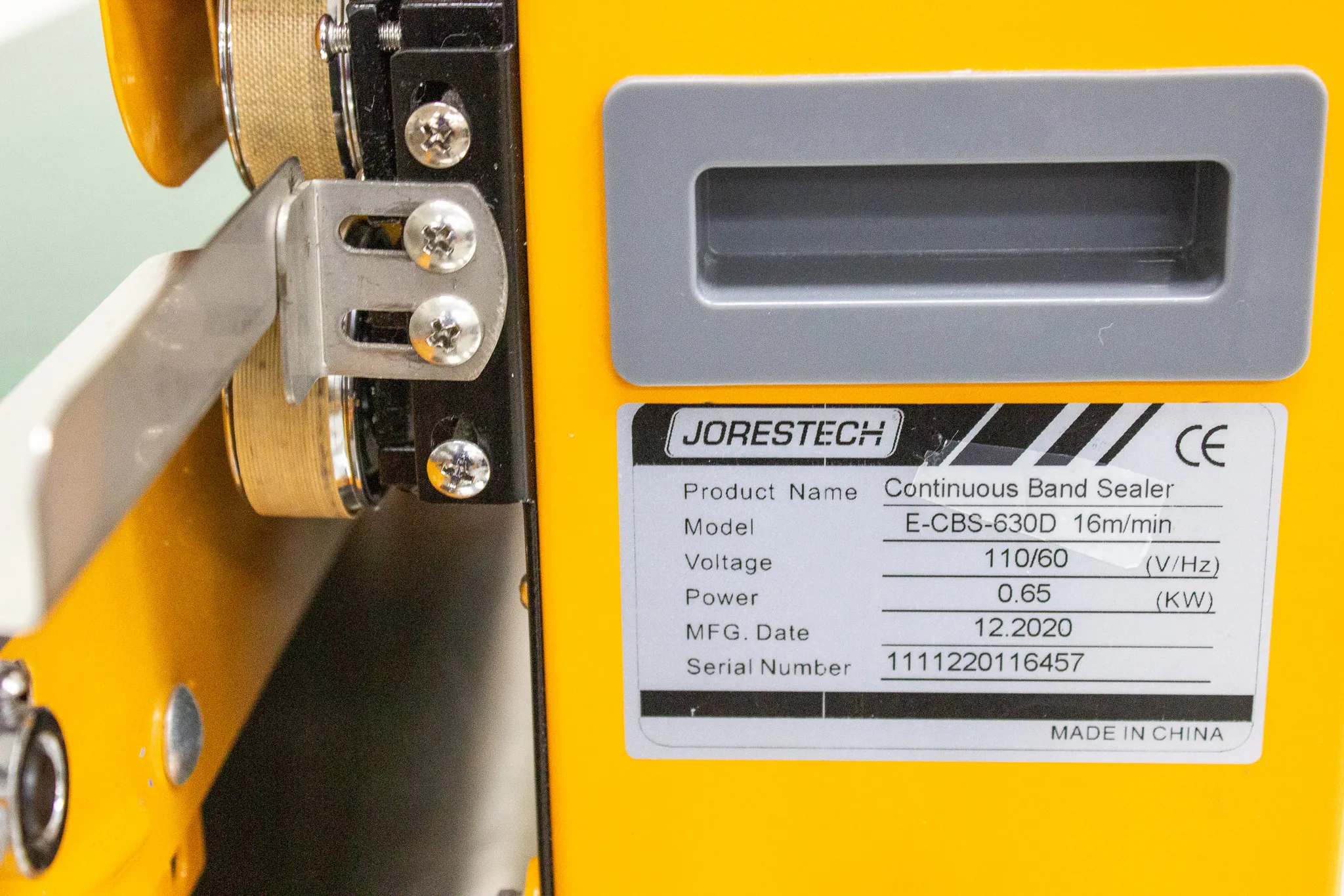 Jorestech Continuous Band Sealer Model E-CBS-630D