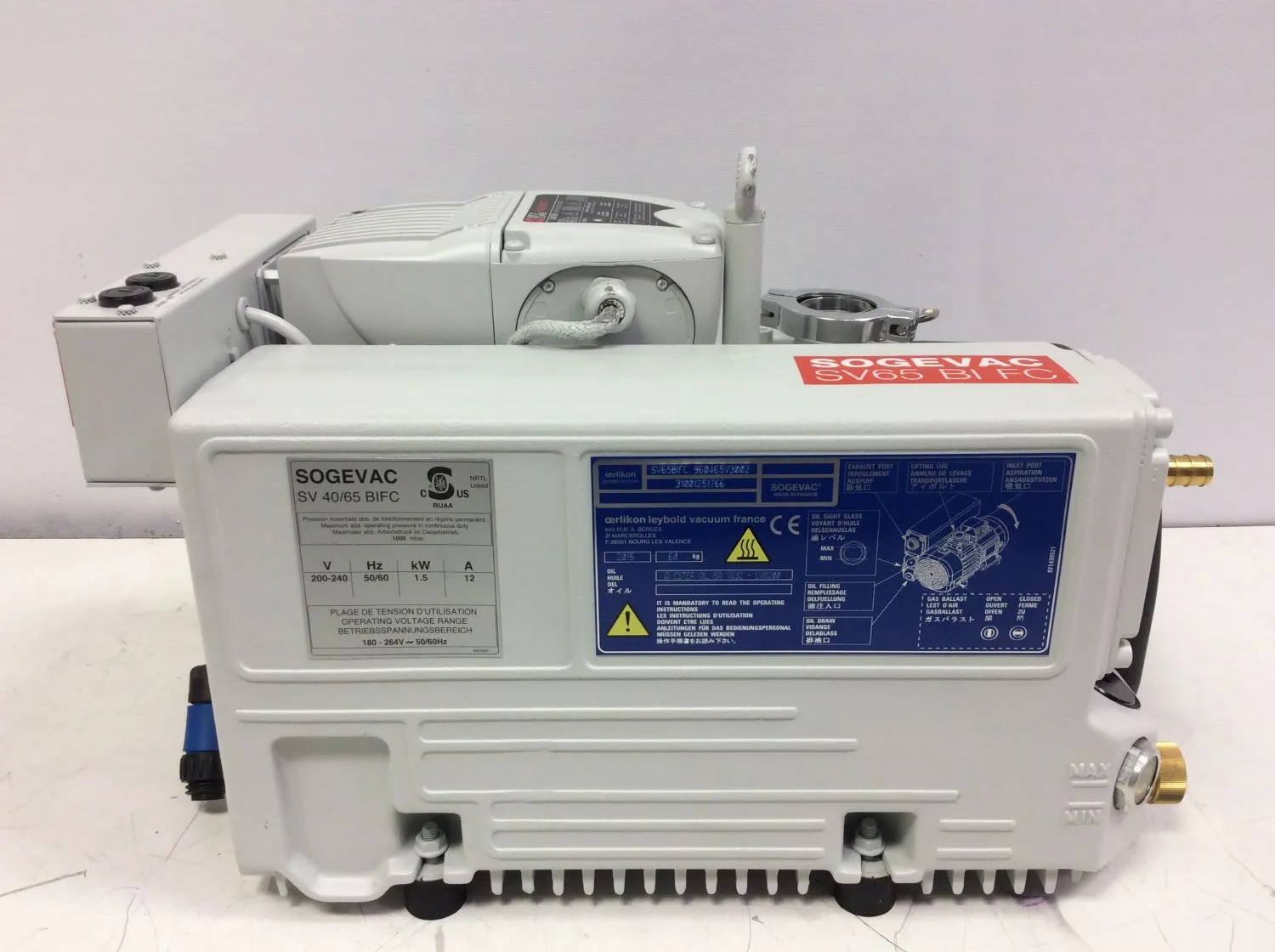 Sogevac SV 40/65 BIFC Vacuum Pump