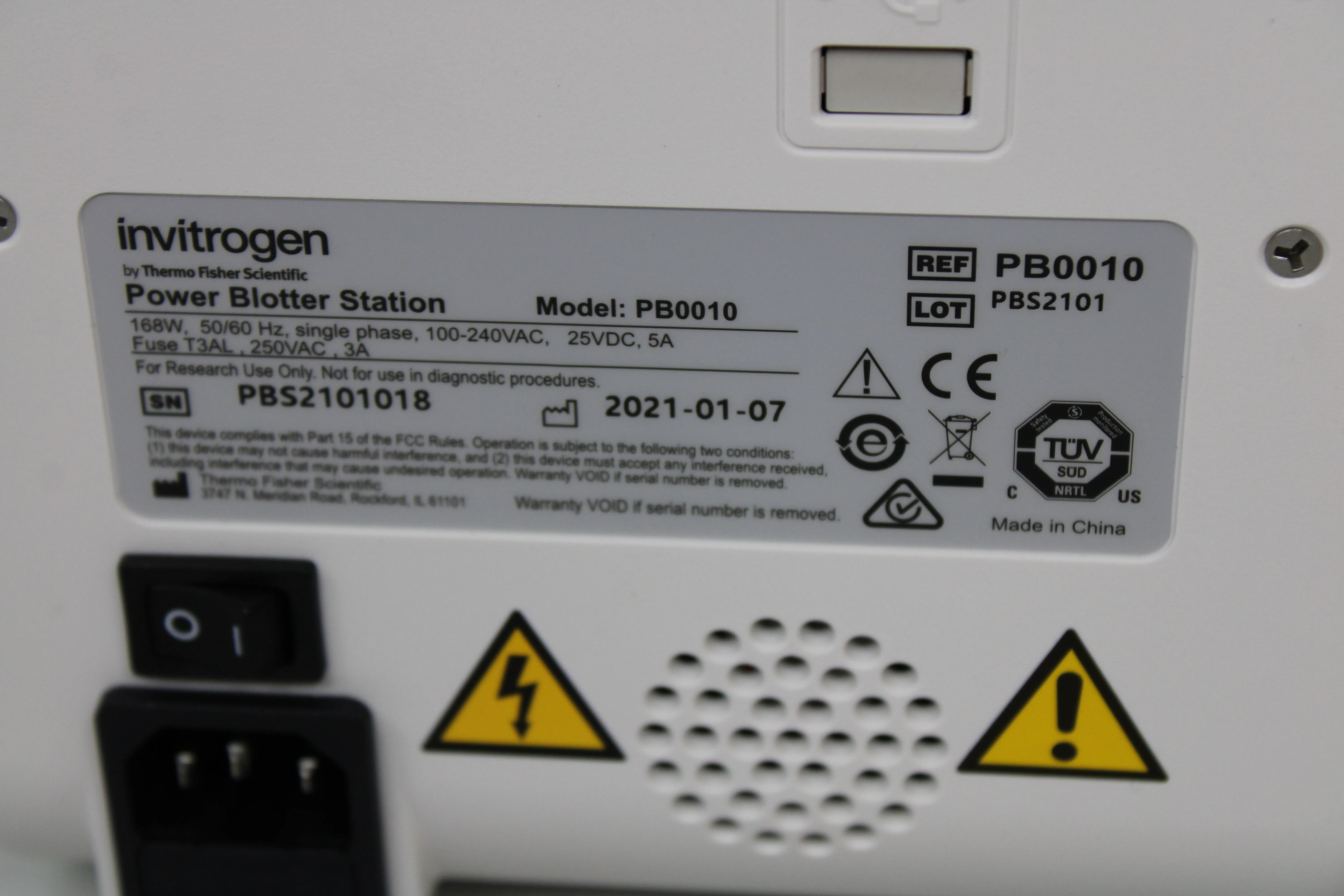 Invitrogen Power Blotter Station with Touchscreen Interface