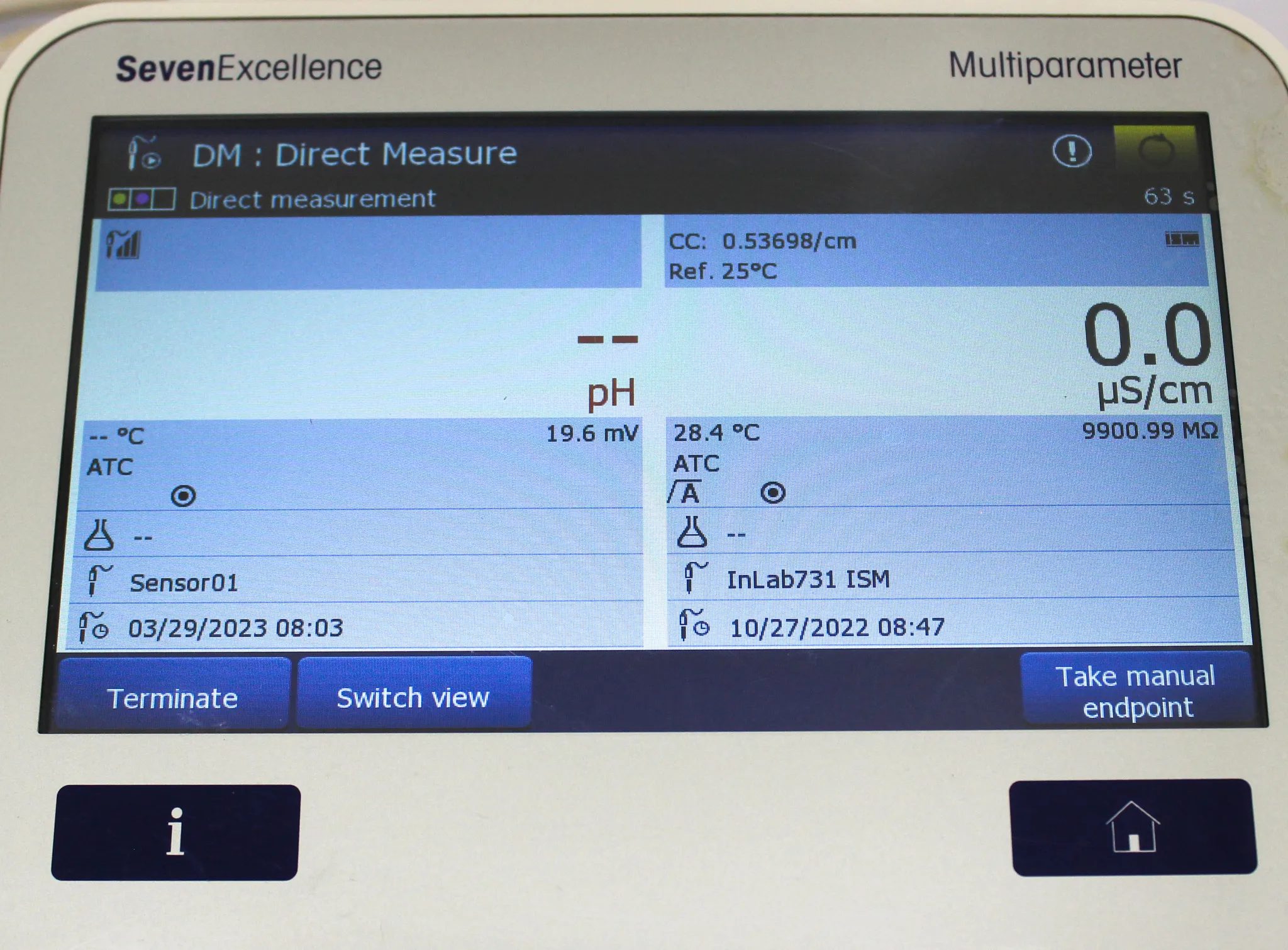 Mettler Toledo Seven Excellence pH Meter Multiparameter Conductivity System