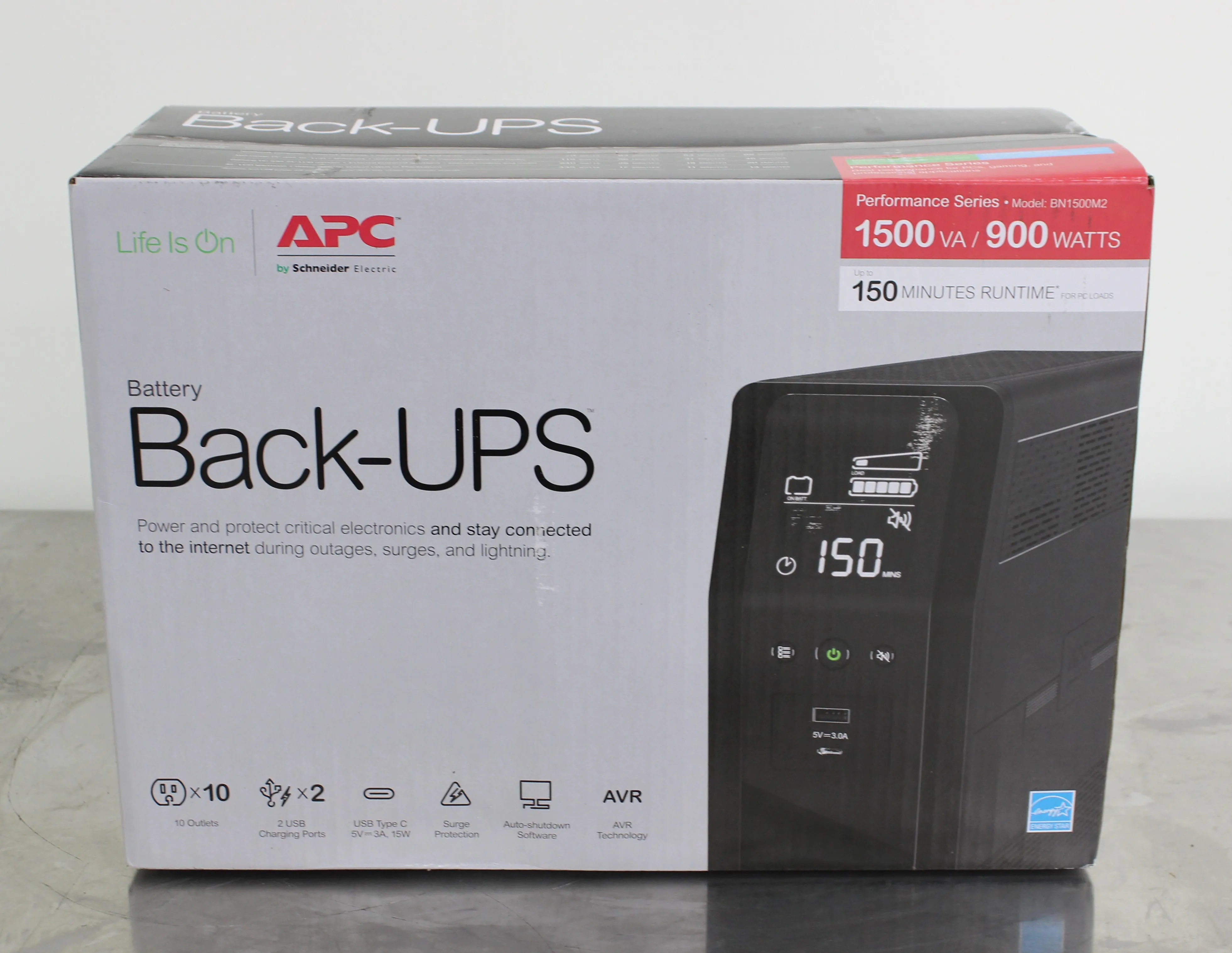 APC Back-UPS Pro BN1500M2 900Watts /1.5kVA Power Supply - UPS