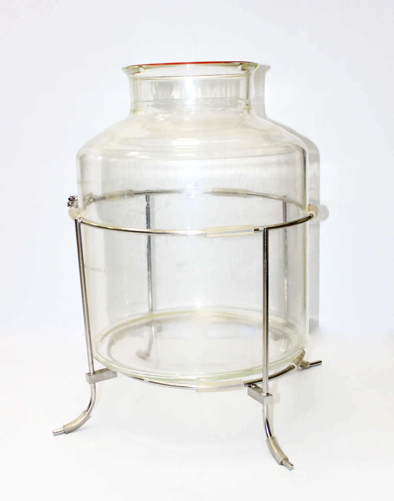 Bellco Glass Large Flange Round vessel 36L with Stand