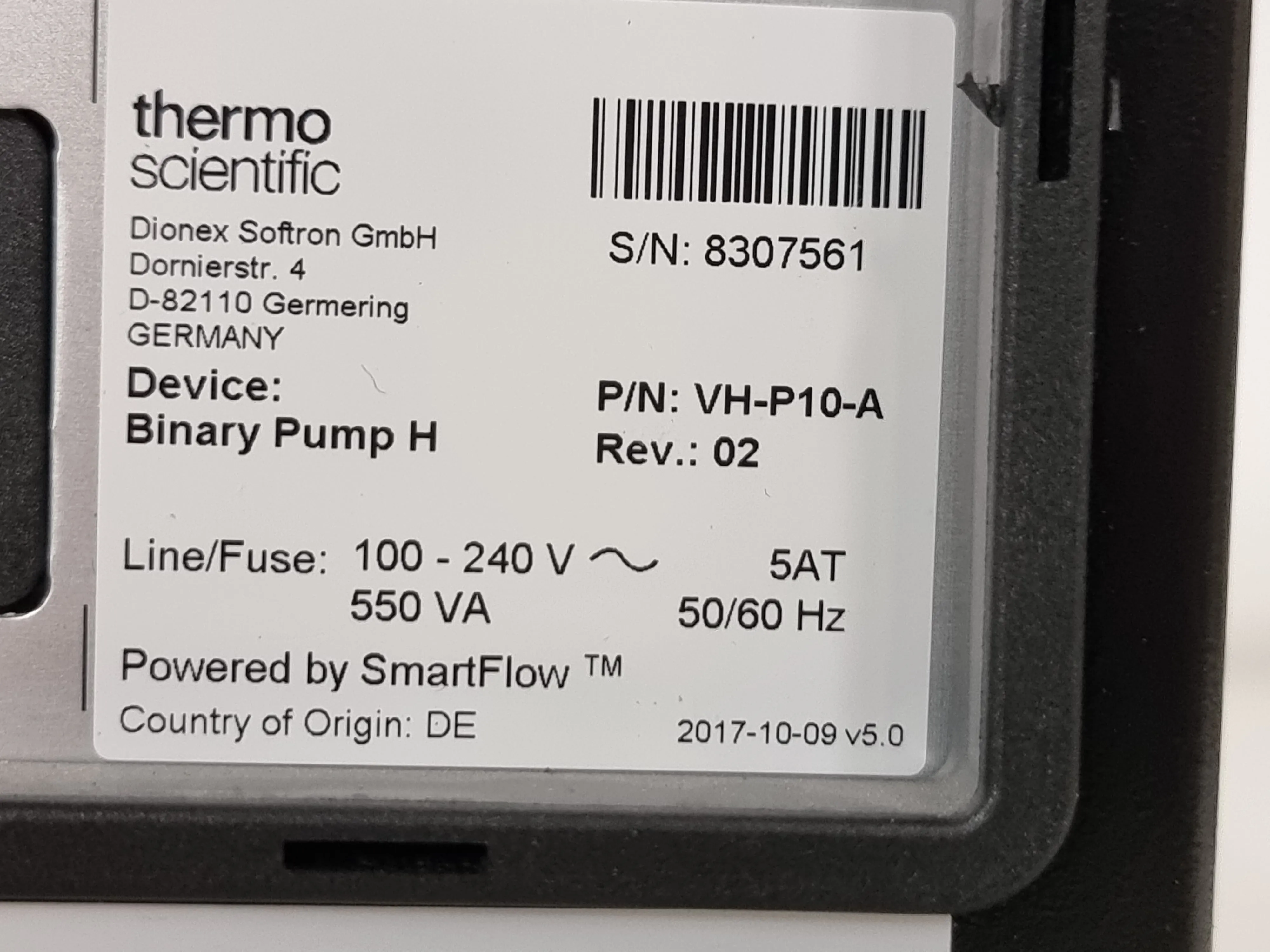 Thermo Scientific Vanquish Binary Pump HPLC