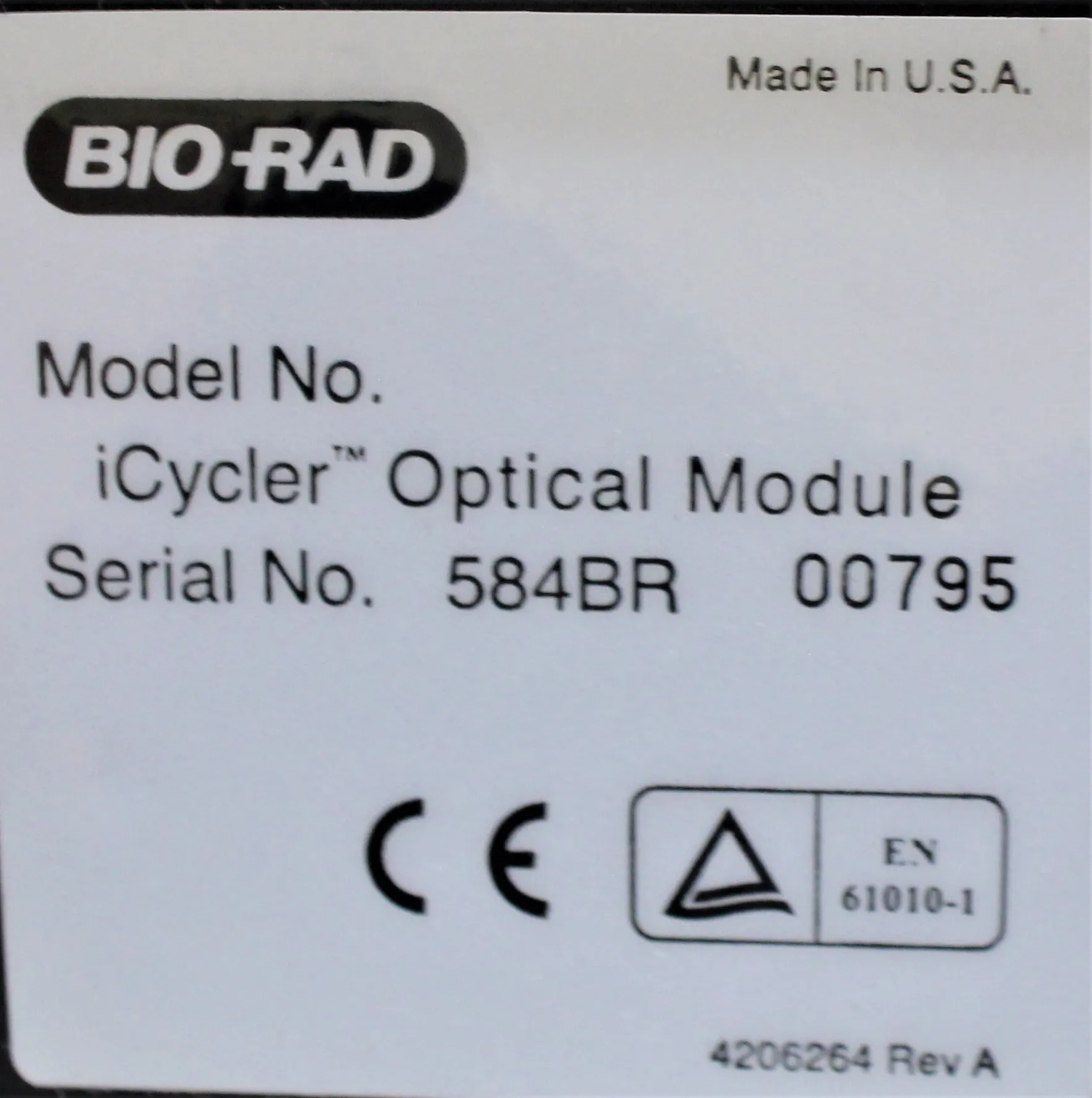 BIO-RAD iCycler Thermal Cycler w/MyiQ2 Optics Module