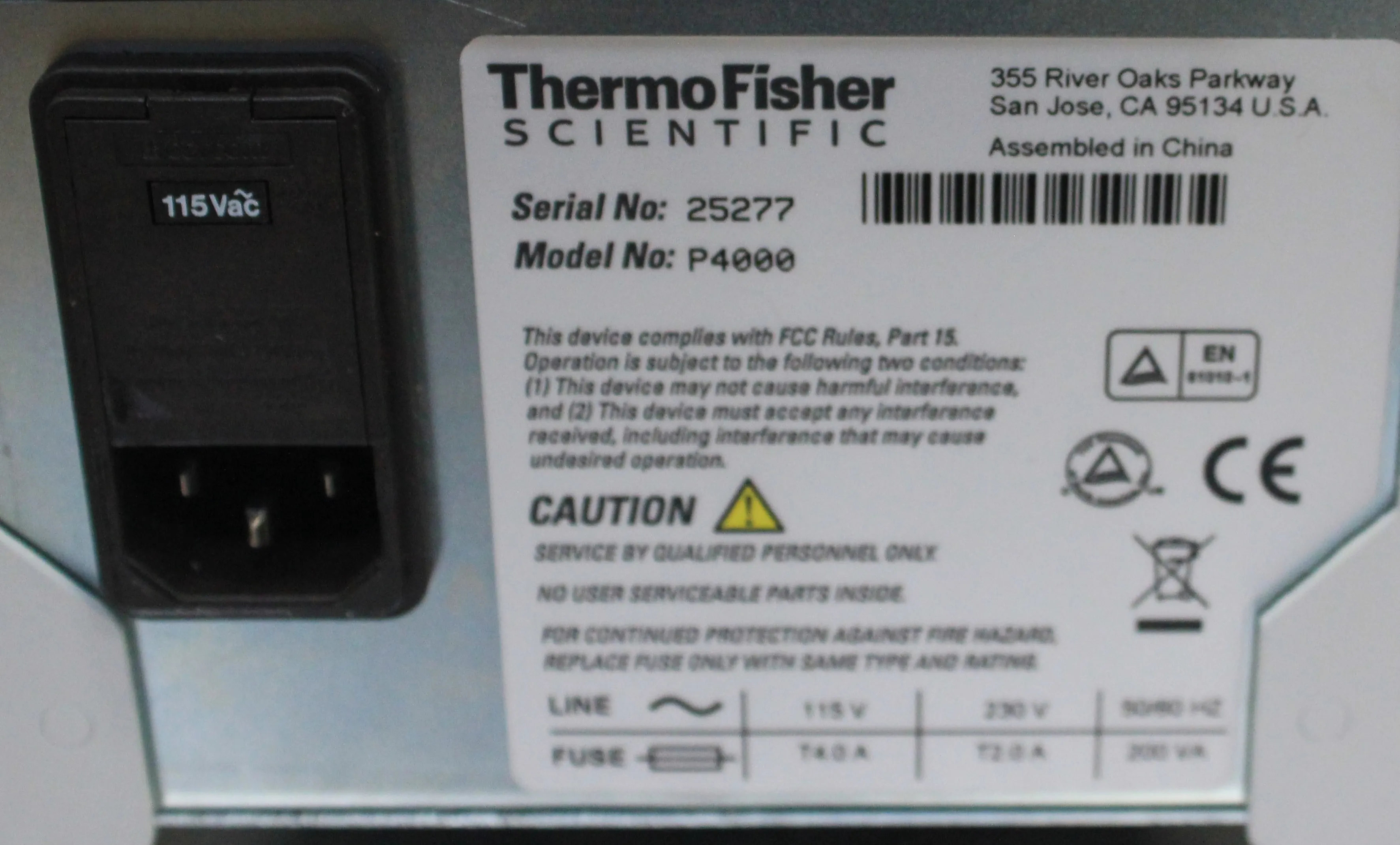 Thermo Fisher Scientific SpectraSYSTEM P4000 Gradient Pump - Used