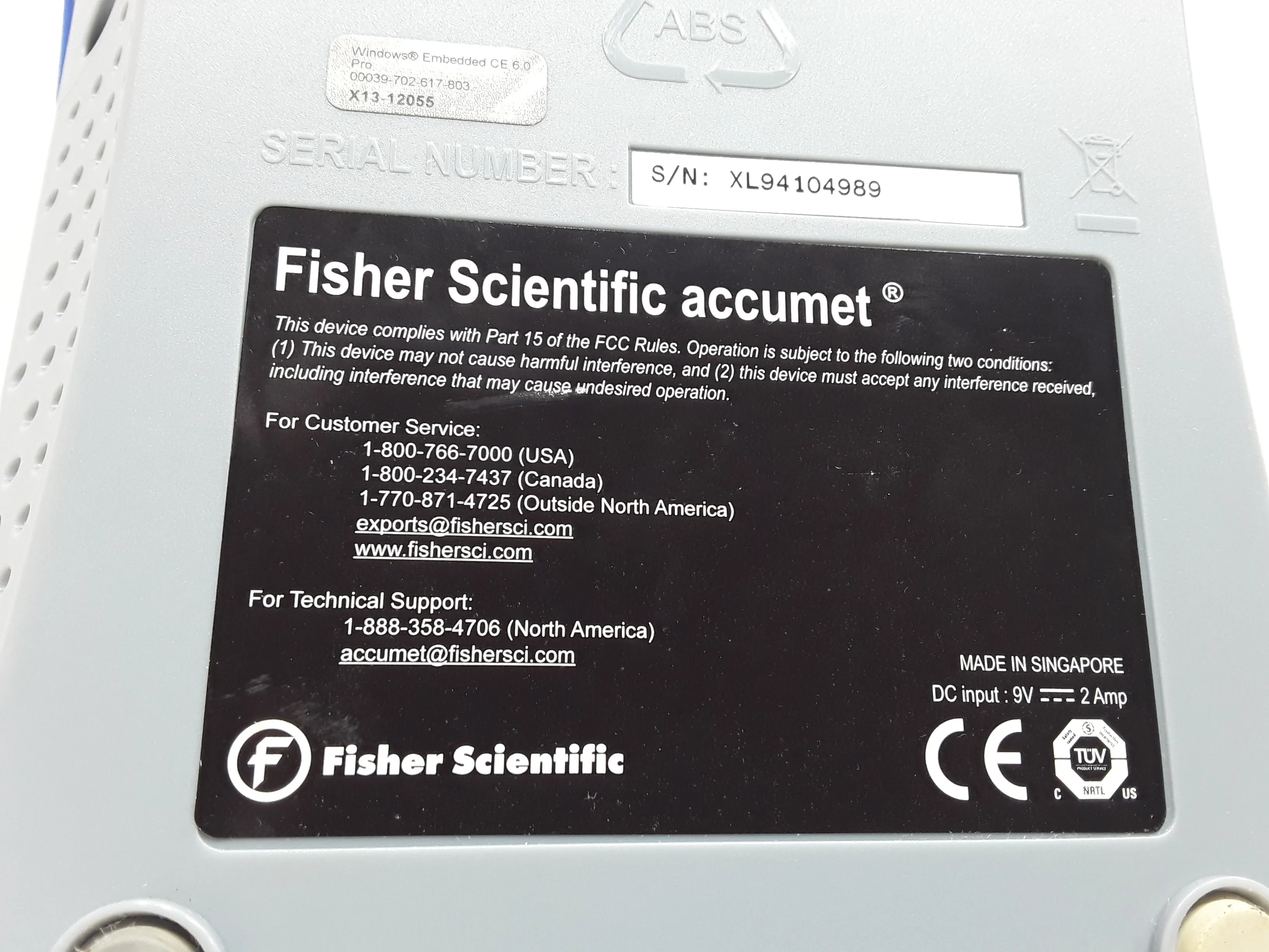 Fisher Scientific Accument XL200 pH/mV/Conductivity Meter