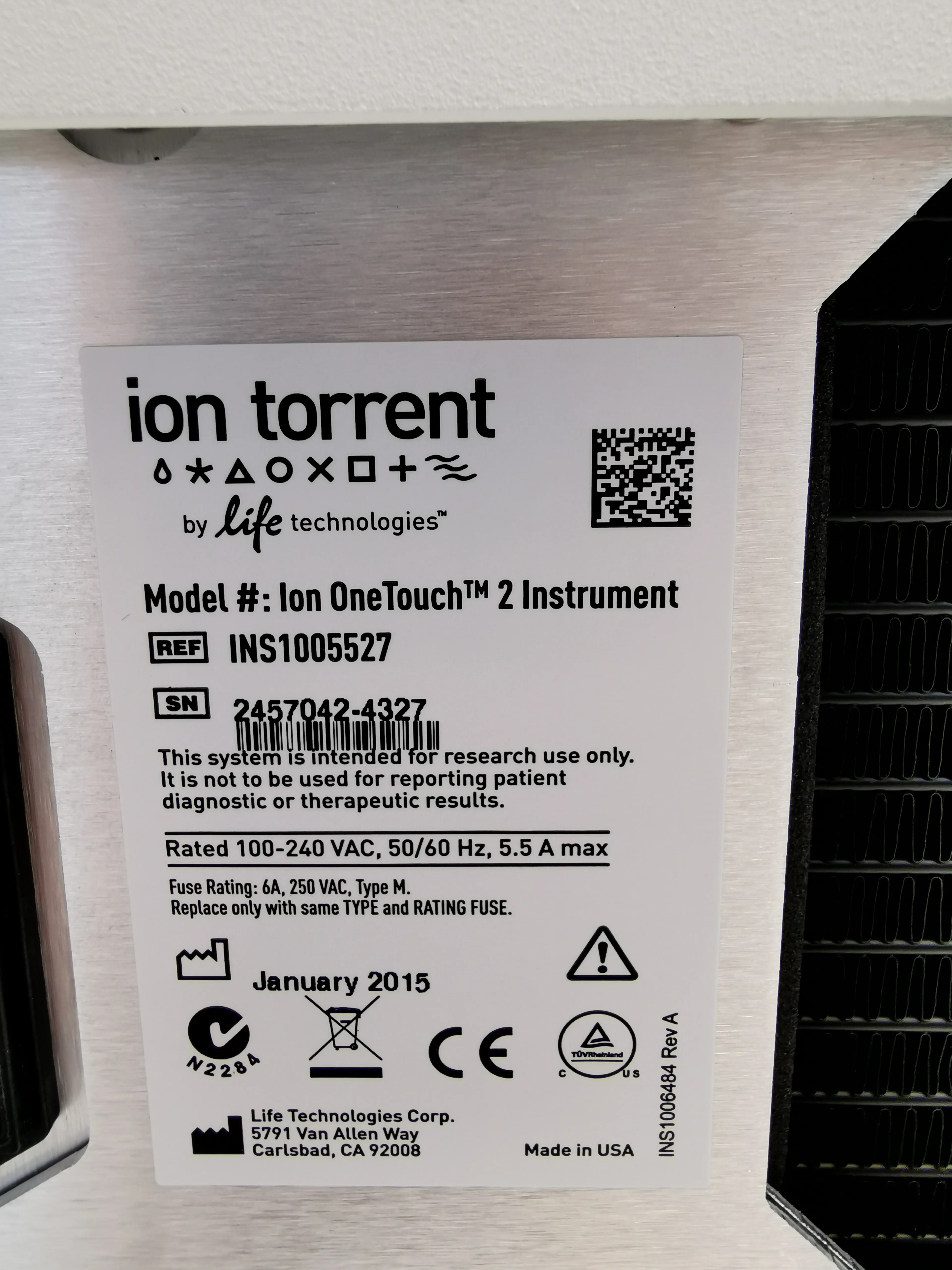 Ion Torrent Personal Genome Machine 7467 DNA Sequencer