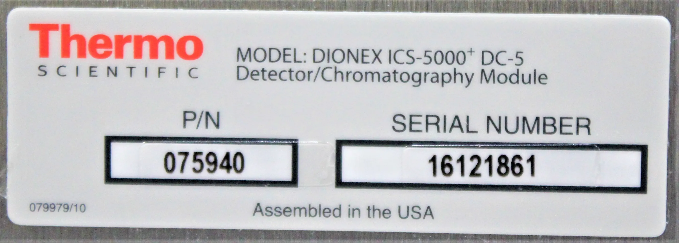 Thermo Fisher Dionex ICS-5000+DC-5Detector/Chromatography Compartment