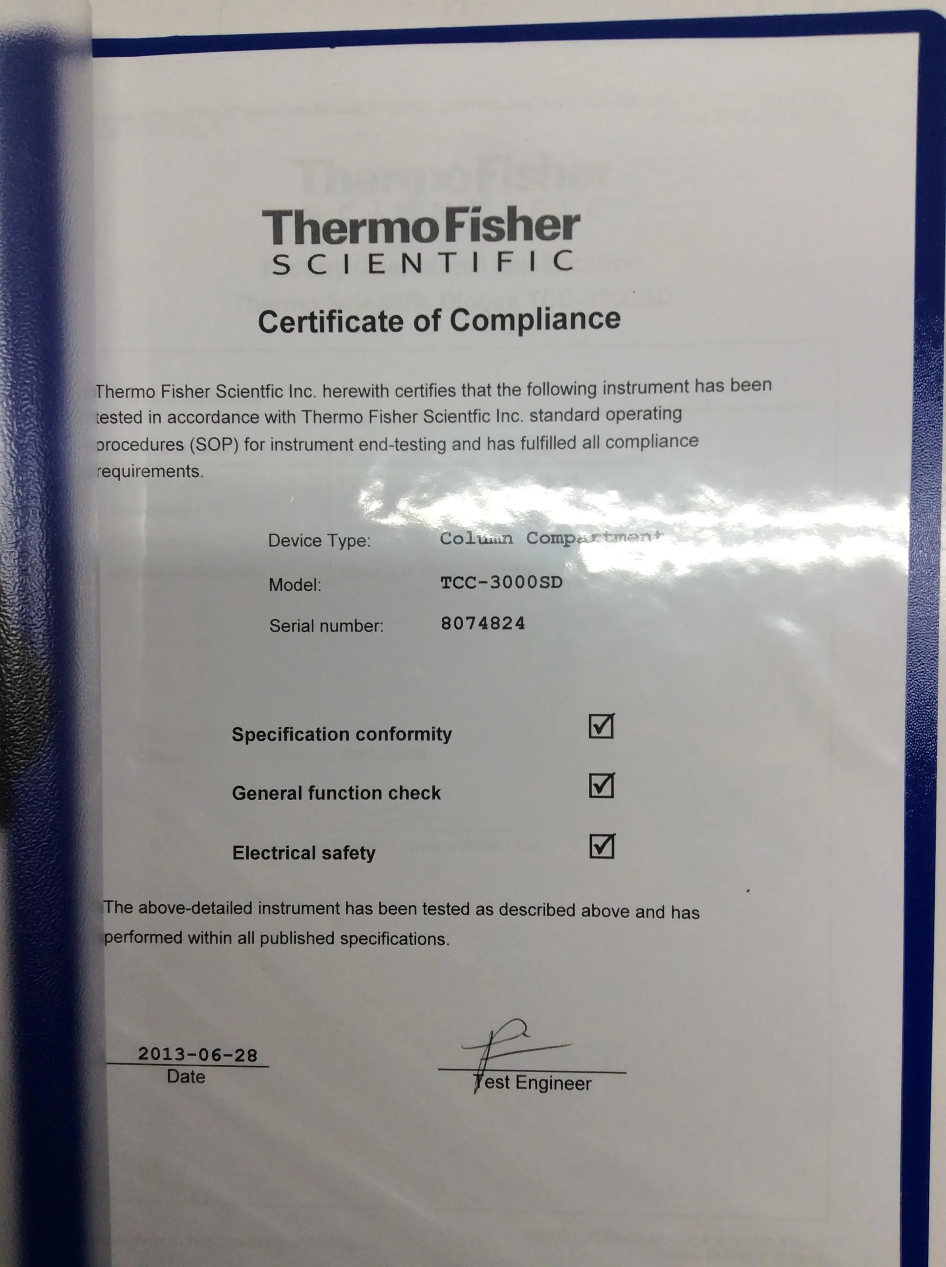 Thermo Fisher Dionex UltiMate TCC-3000SD Standard Thermostatted Column Compartments