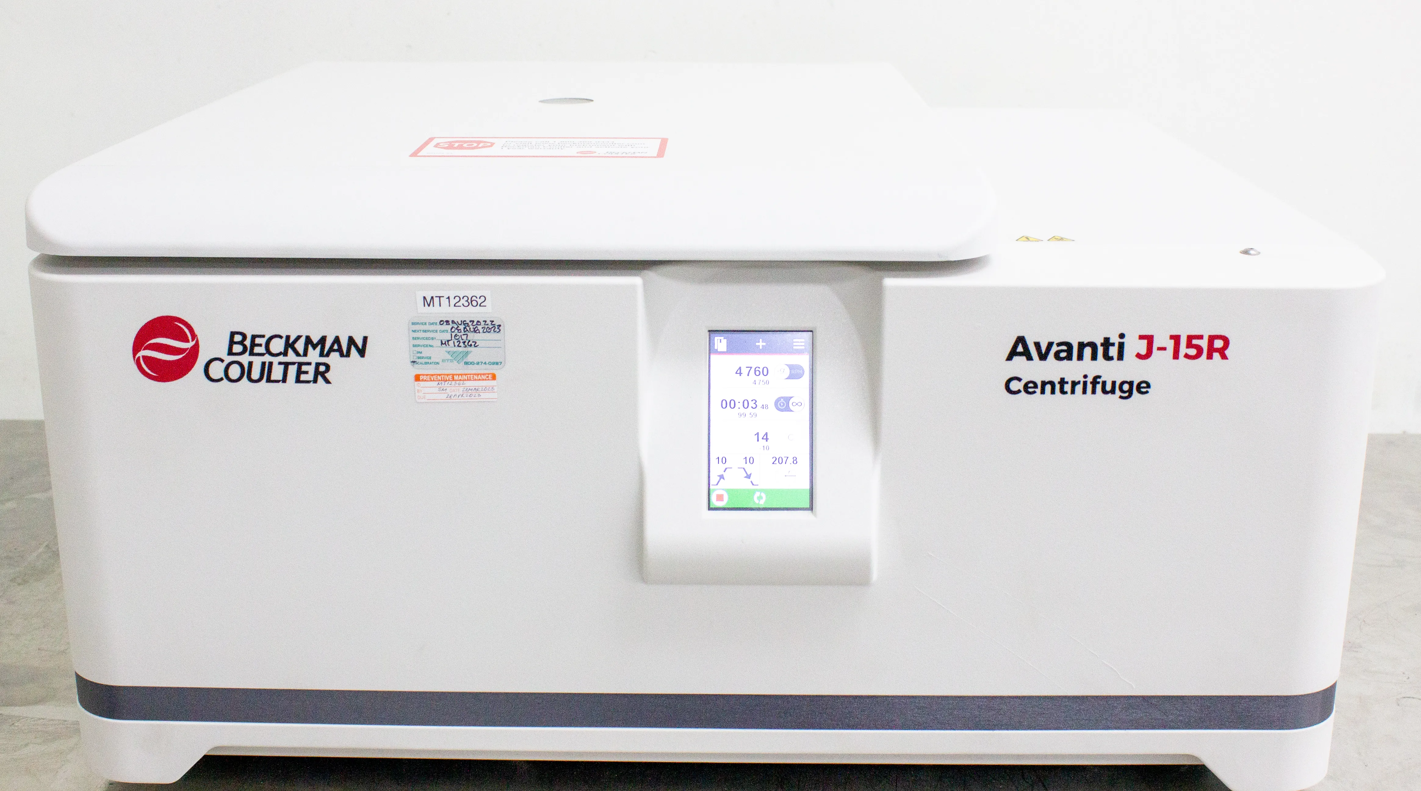 Beckman Coulter Avanti J-15R Refrigerated Benchtop Centrifuge B99516 w/ JS-4.750 Rotor