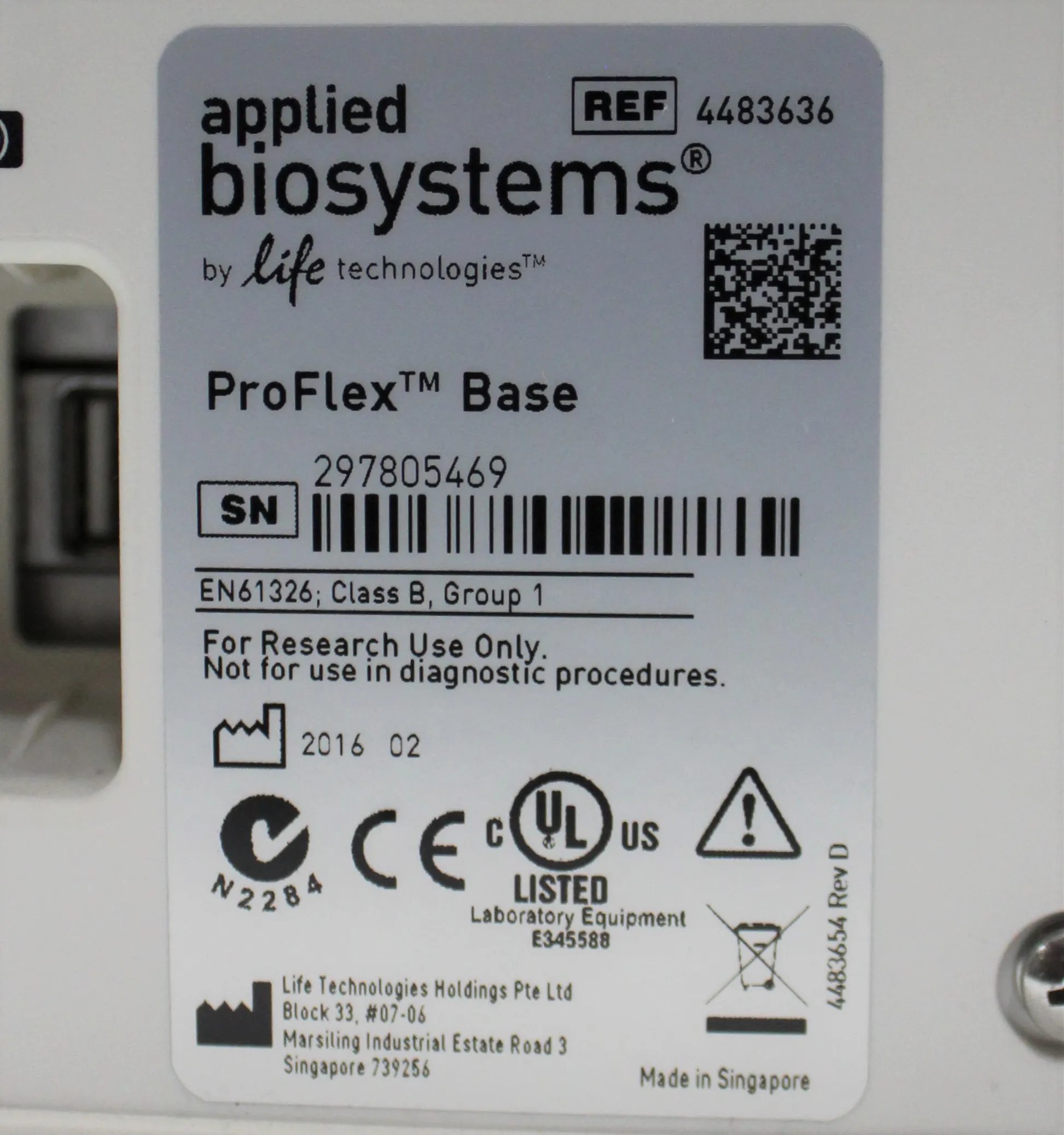 Applied Biosystems ProFlex PCR System 2 x 384-well PCR System with USB and On-board Memory