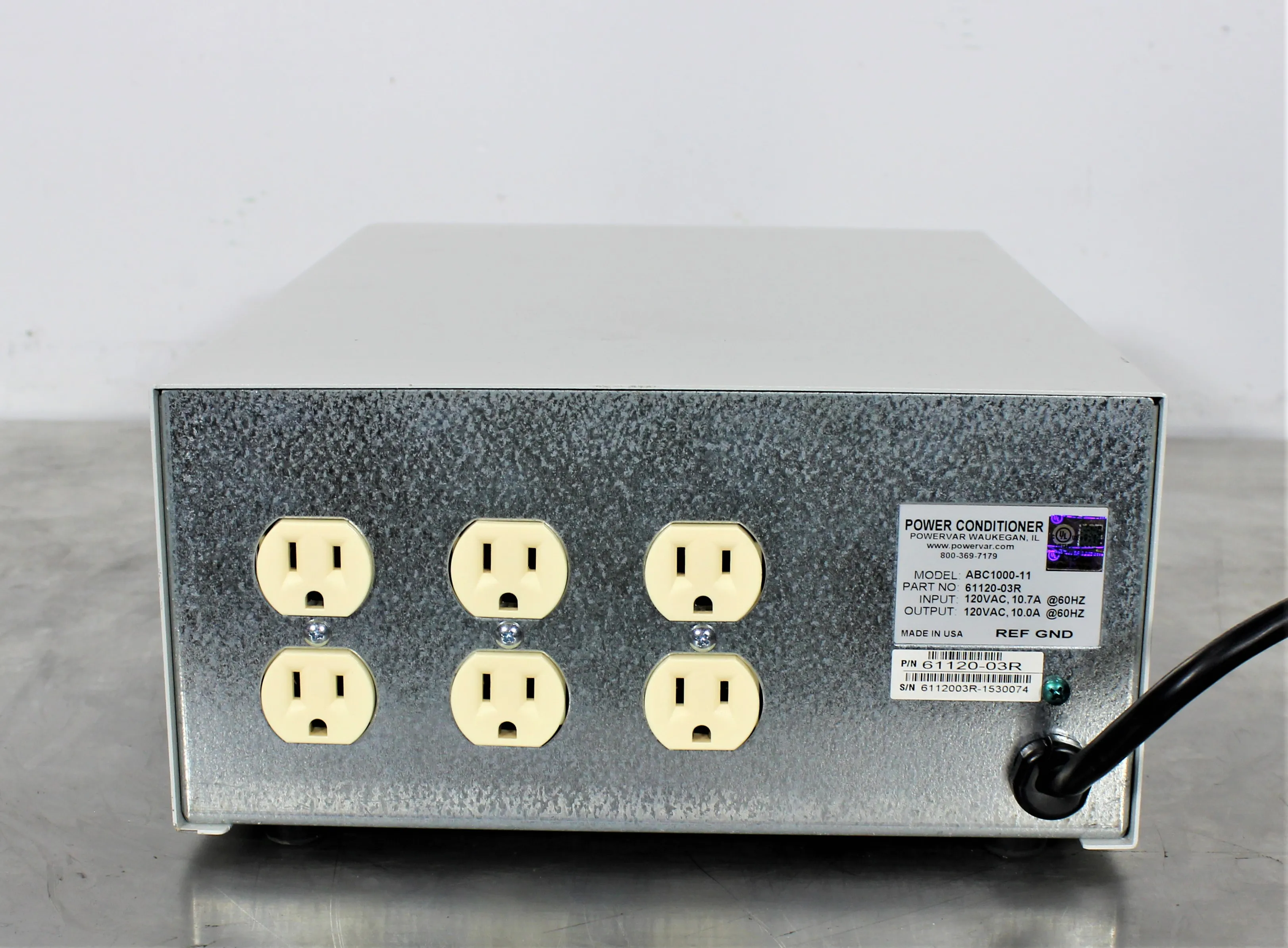 Used Powervar ABC1000-11 Power Supply for Testing Equipment