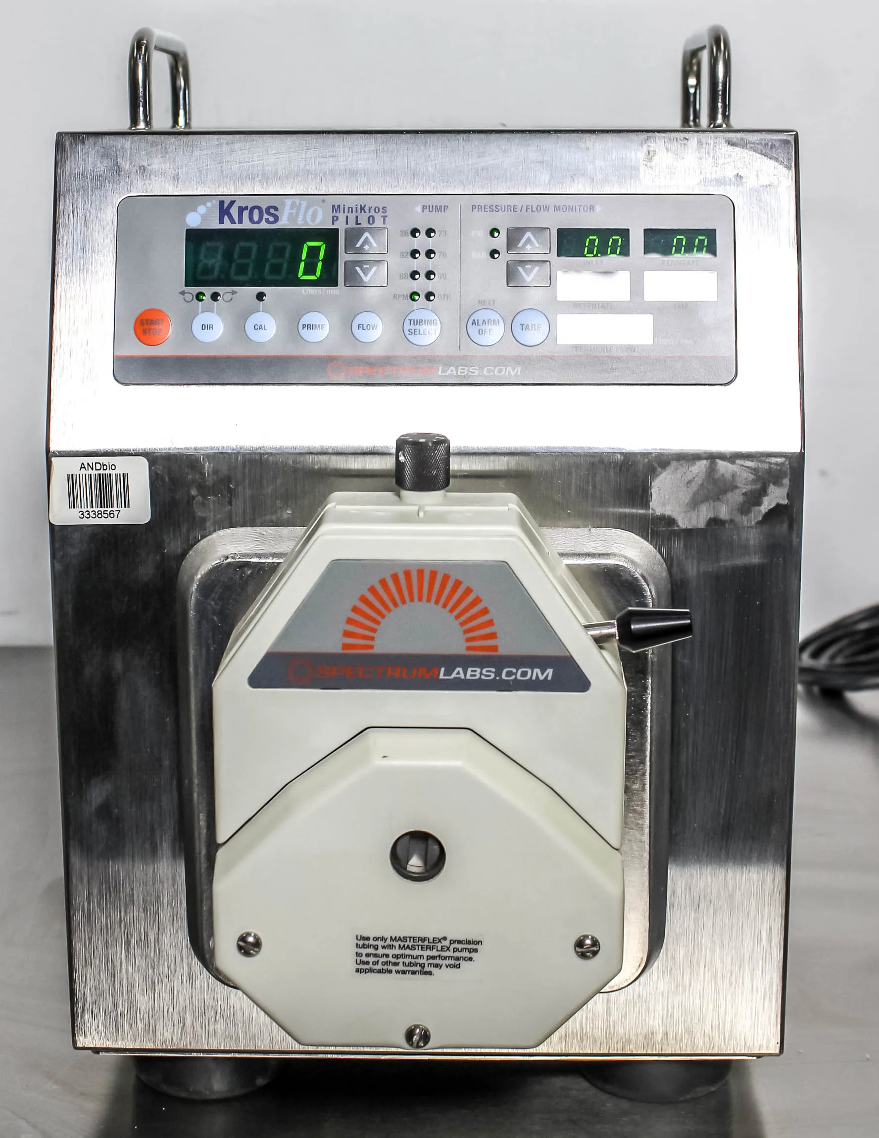 KrosFlo 900-1629 Peristaltic Pump, Class 2 Used 120V/220V 50Hz/60Hz 30-Day Warranty