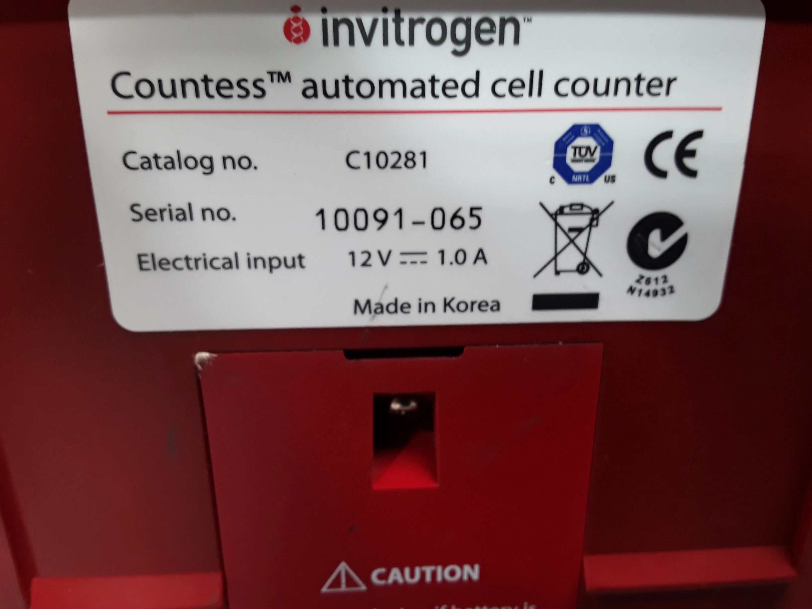 Invitrogen C10281 Countess Automated Cell Counter