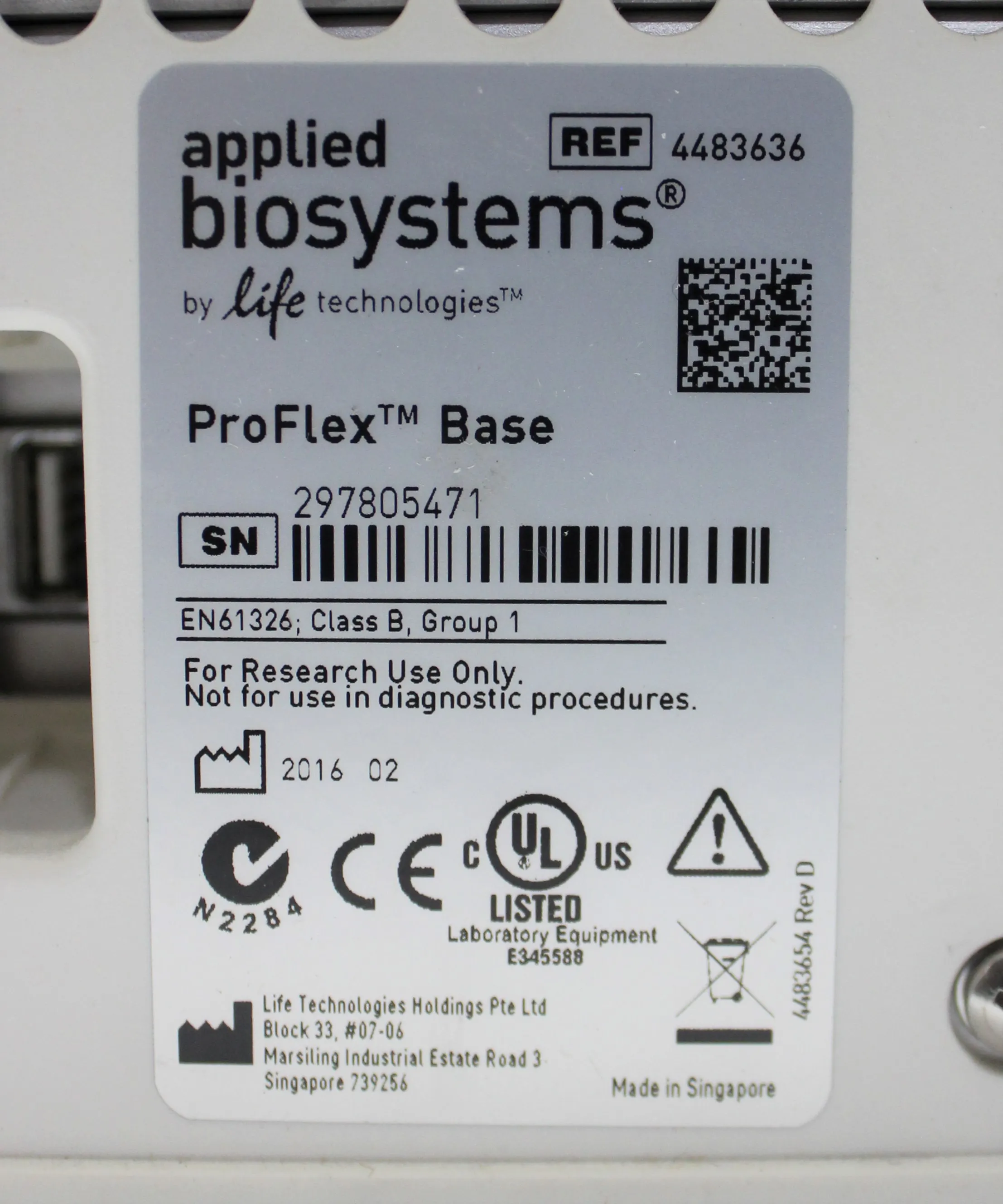 Applied Biosystems ProFlex 2 x 384-well PCR System 4483636