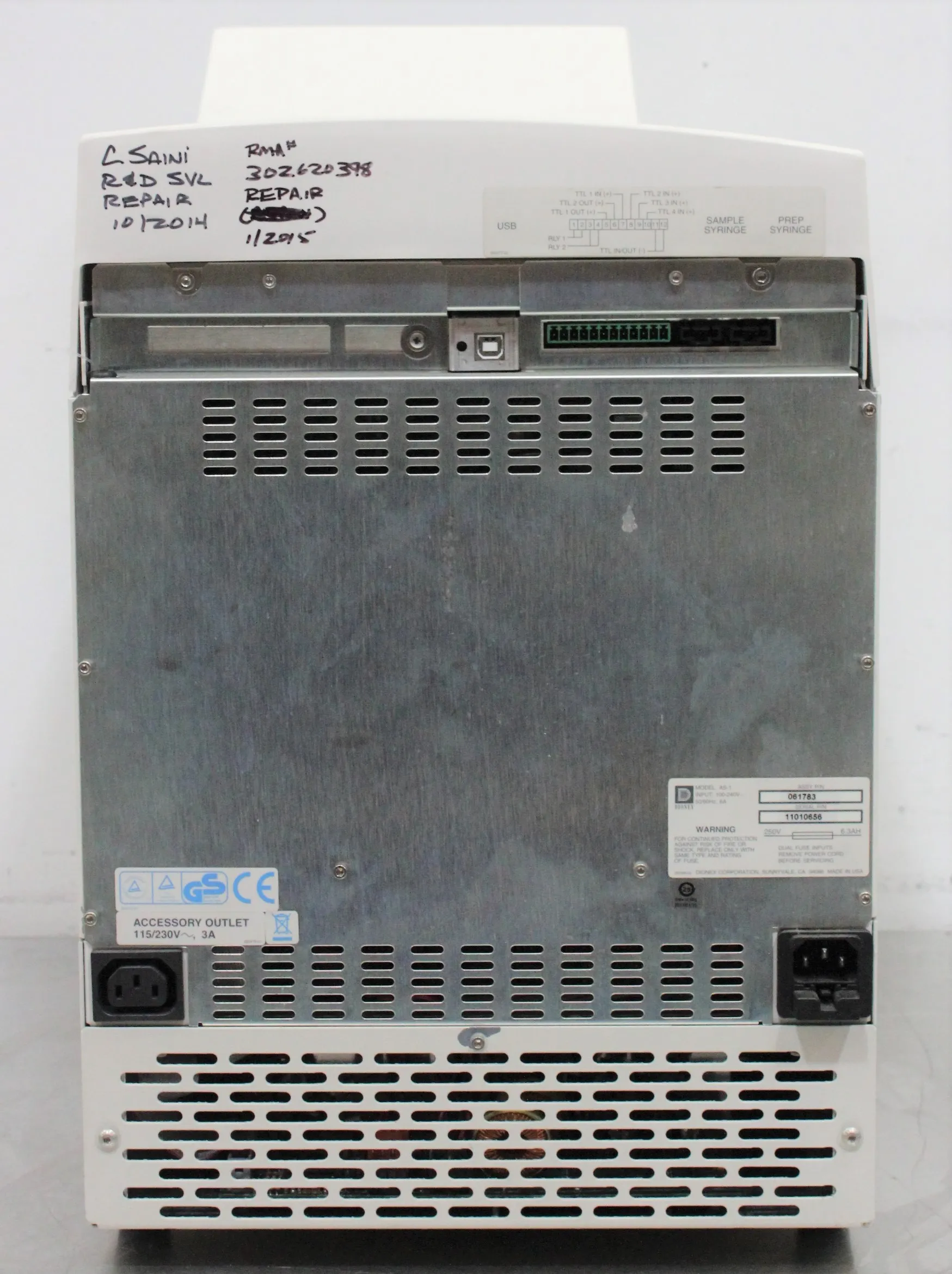 Dionex AS-1 Auto Sampler HPLC / FPLC / GC / CE Used Laboratory Equipment