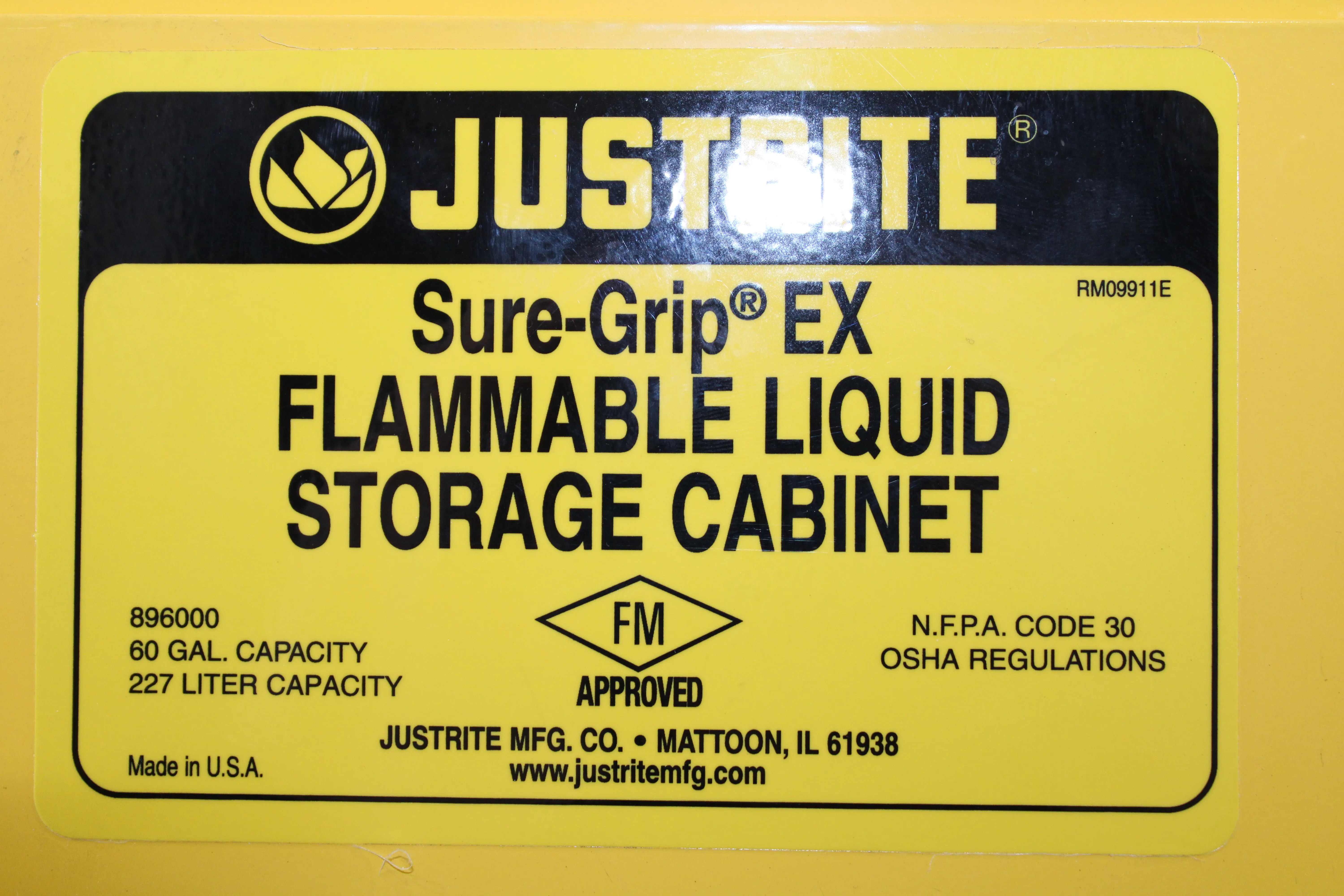 Justrite 896000 Sure-Grip EX Flammable Safety Cabinet