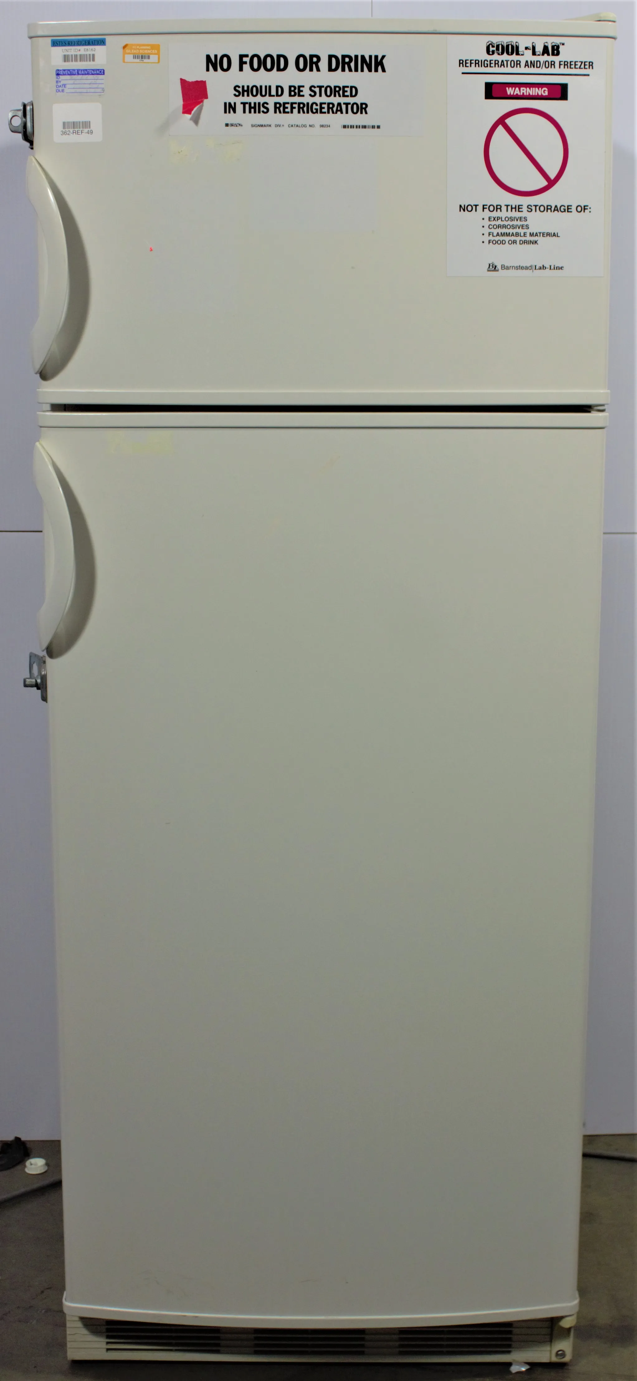 Barnstead International Refrigerator and Freezer Combo