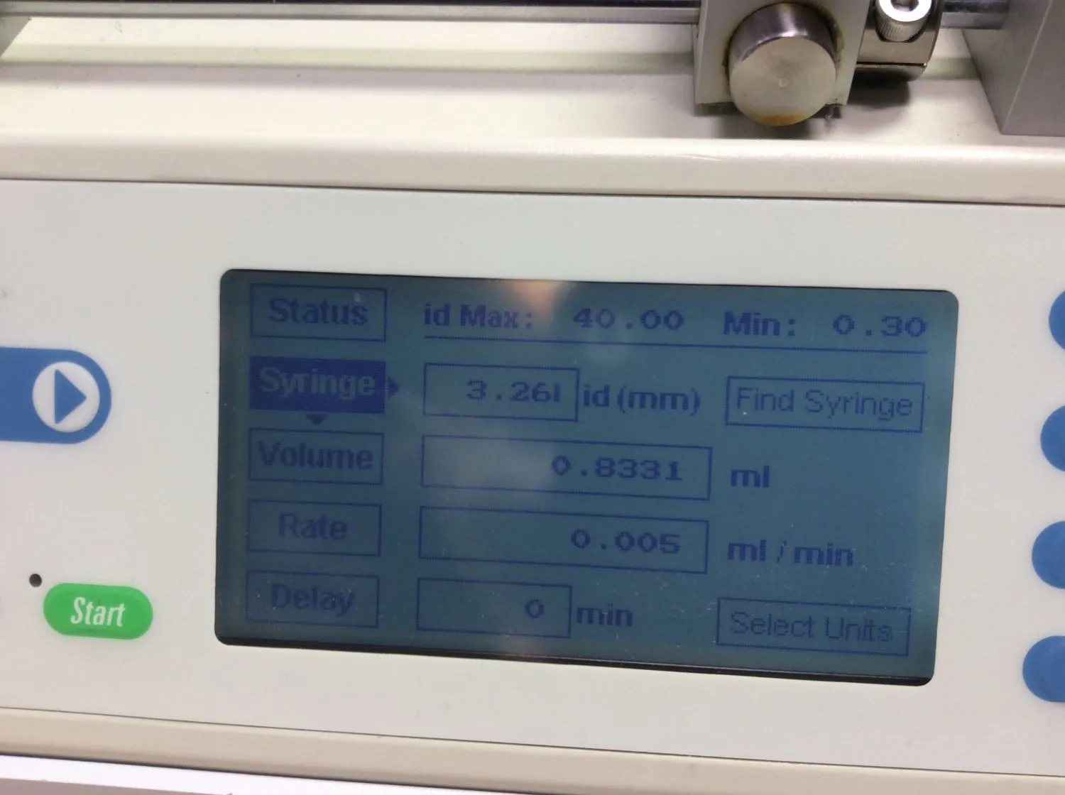 Chemyx Fusion 100T Syringe Pump / MXT715-000 Valve / Rheodyne PD715-000 Switch Valve