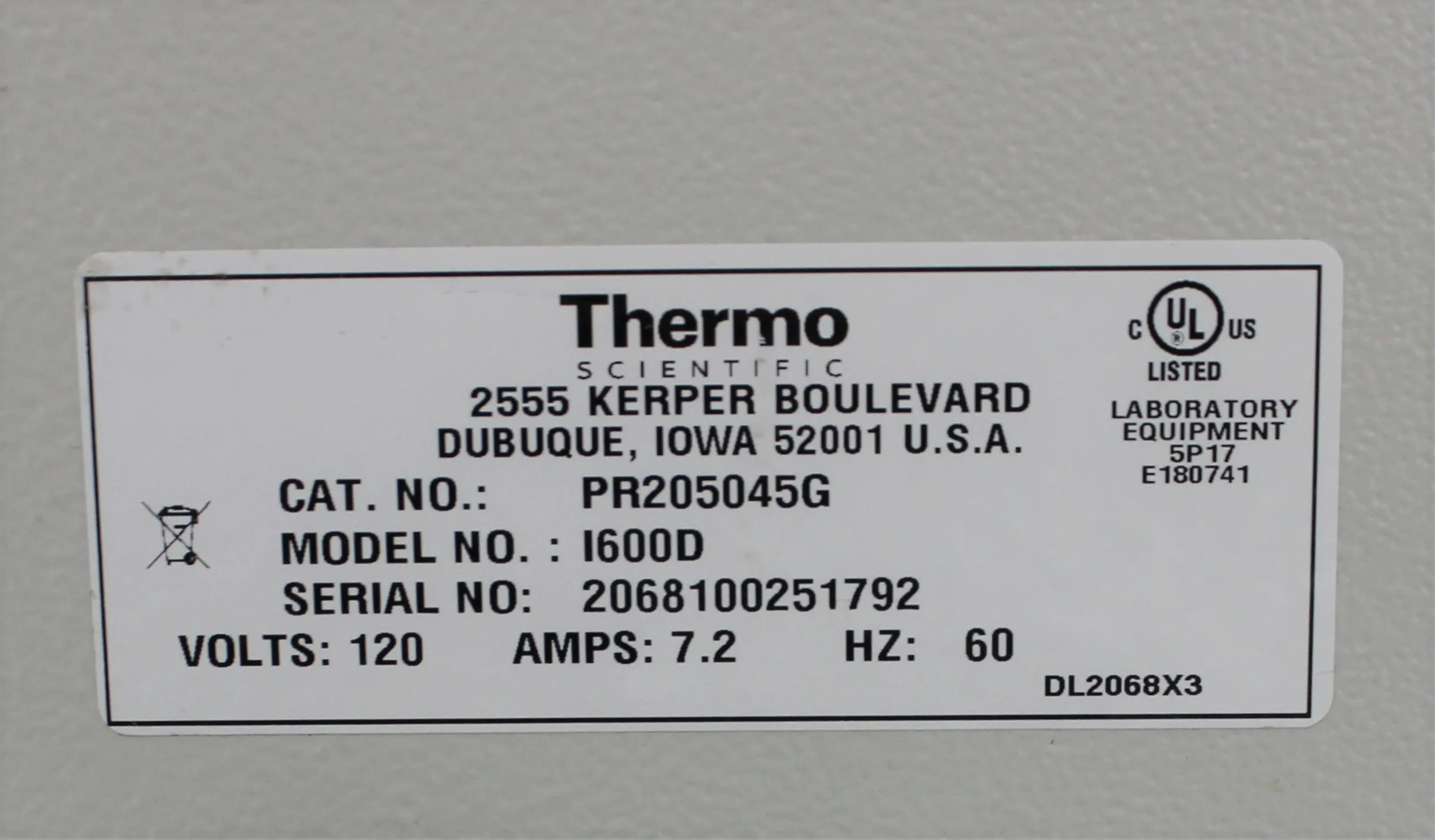 Thermo Scientific I600D Incubator