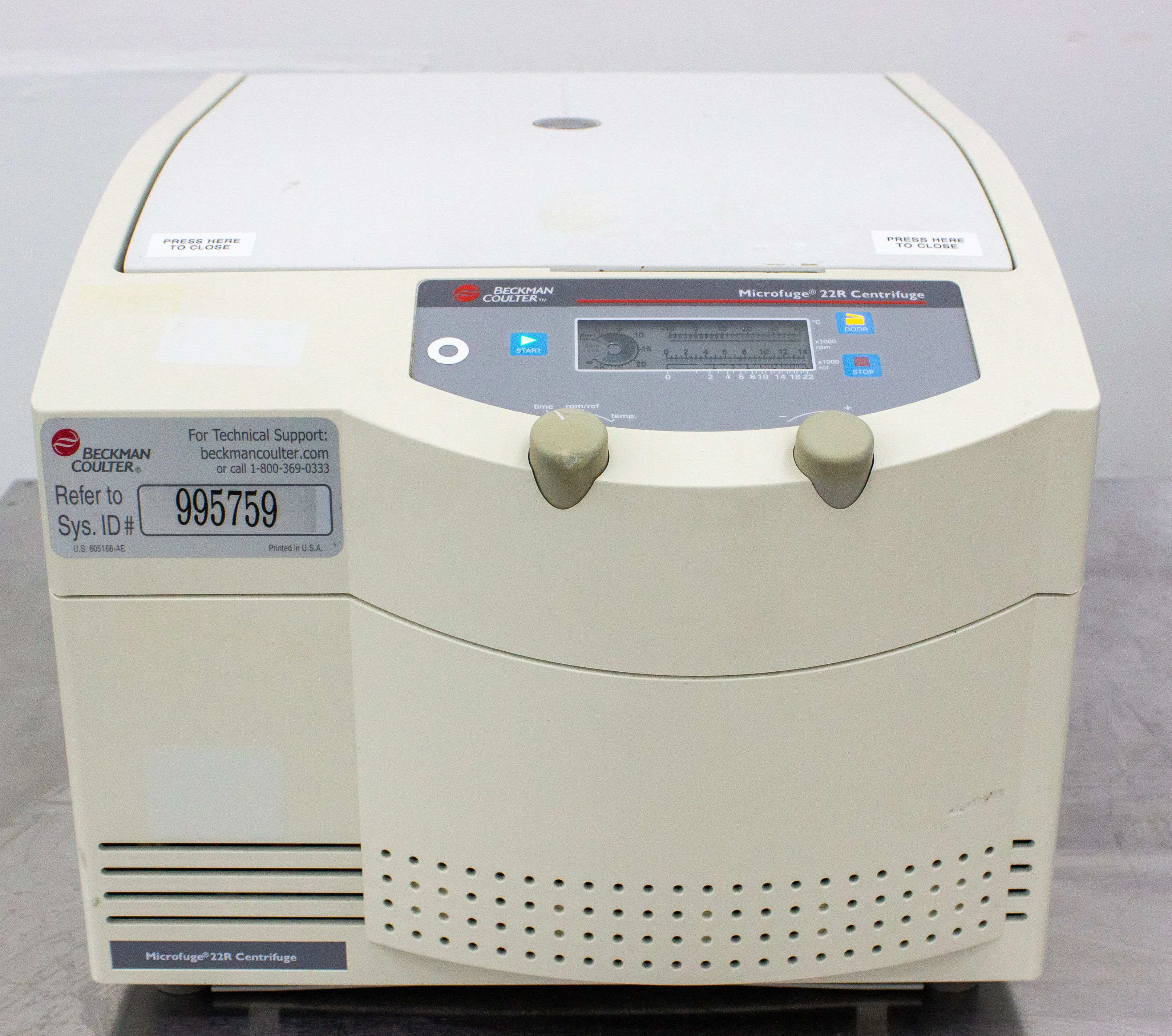 Beckman Coulter Microfuge 22R Refrigerated Centrifuge 368826