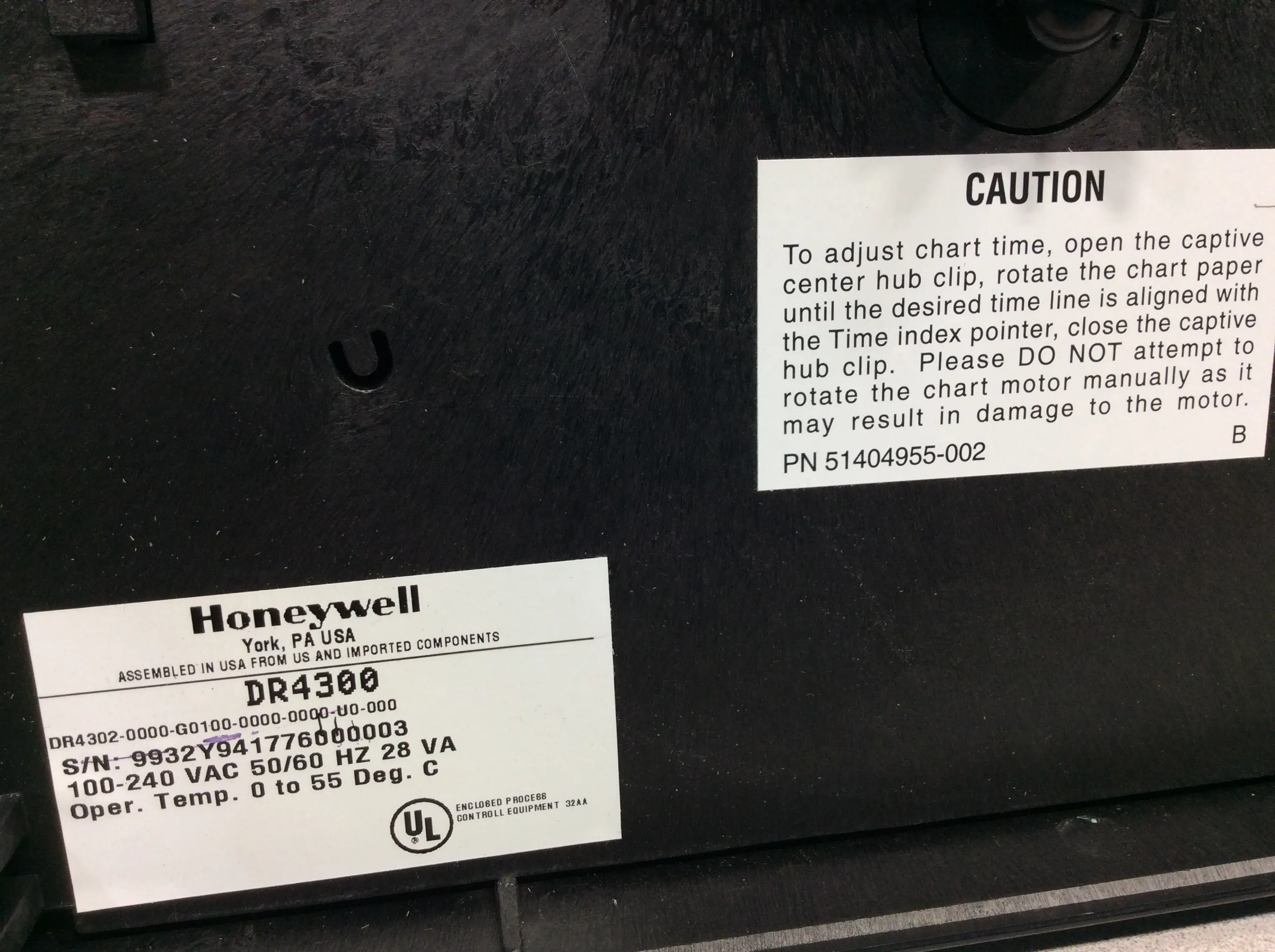 Honeywell DR4300 Circular Chart Recorder