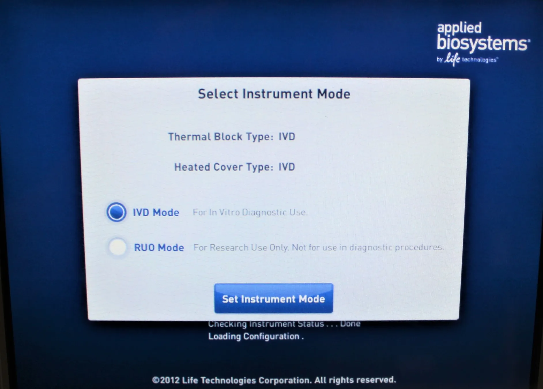 Applied Biosystems QuantStudio Dx Real-Time PCR Instrument 96-Well Fast Block