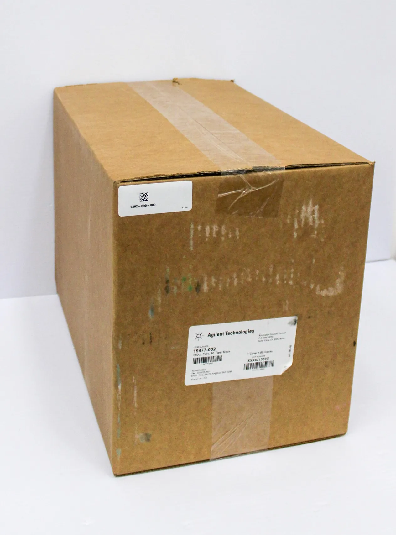 Agilent Technologies 250uL Tips, Model: 19477-002, New, Sealed Box, 30-Day Warranty