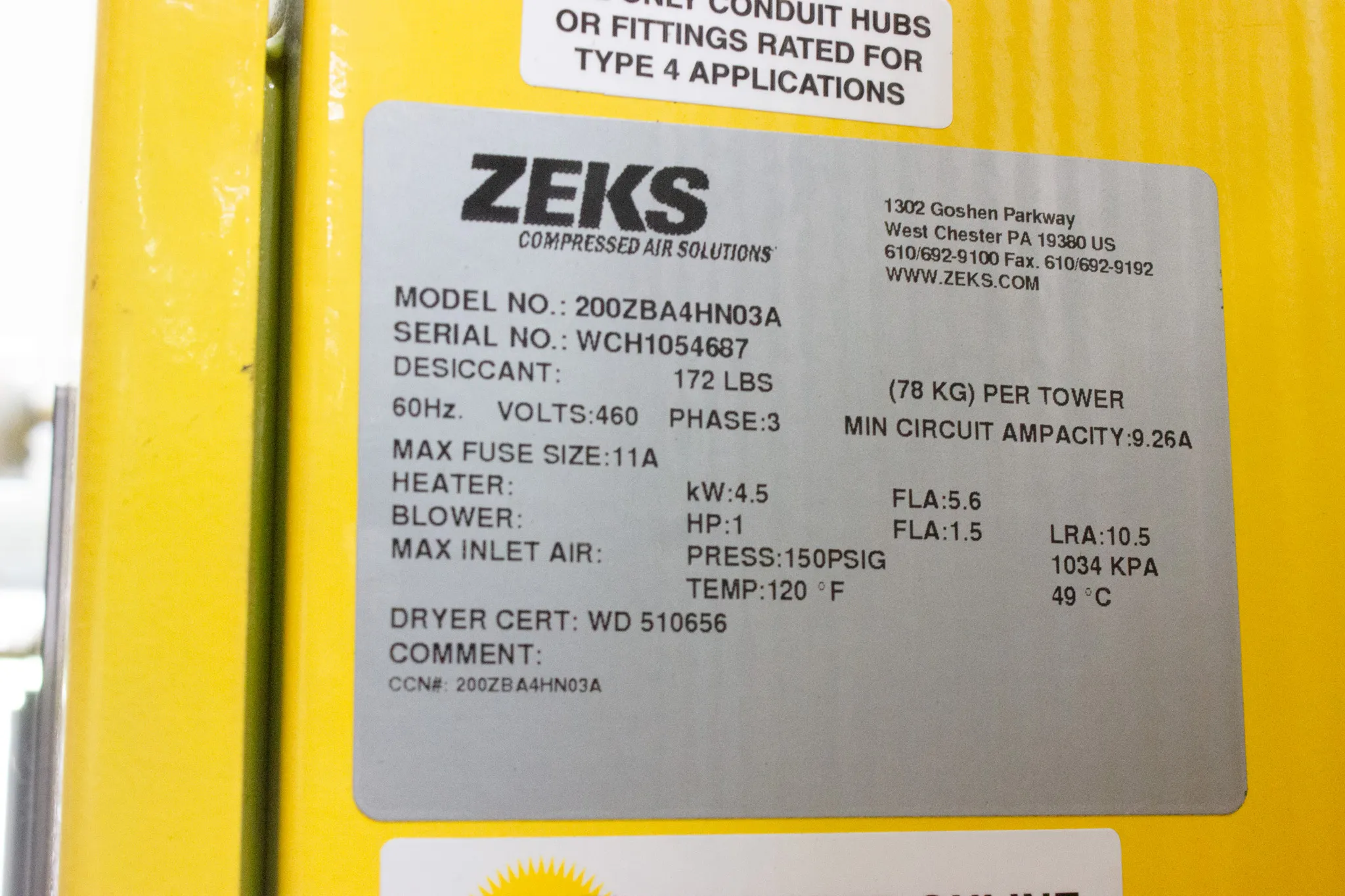 Rogers KNW Series Oil-Free Rotary Screw Air Compressor Model #KNWA00-DX