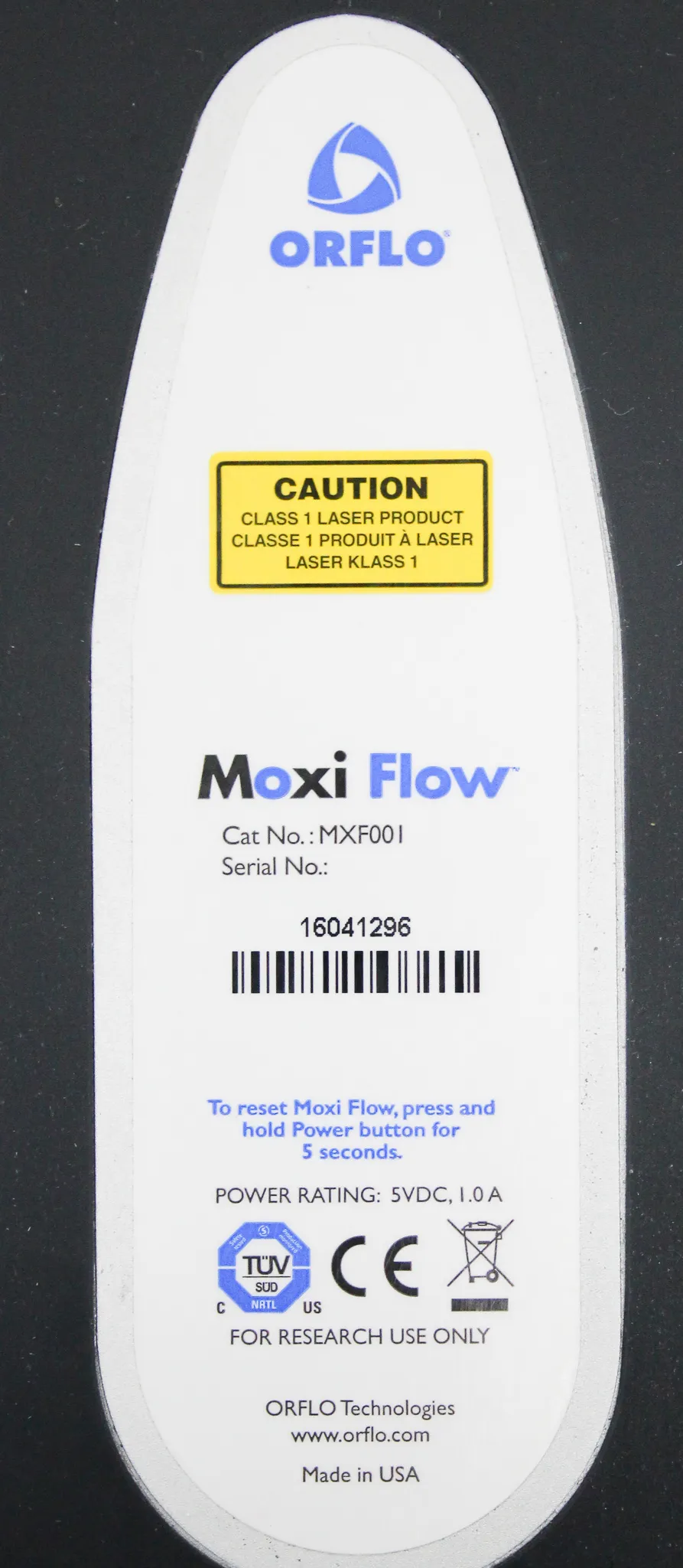 ORFLO Moxi Flow Smart Flow Cytometer MXF001