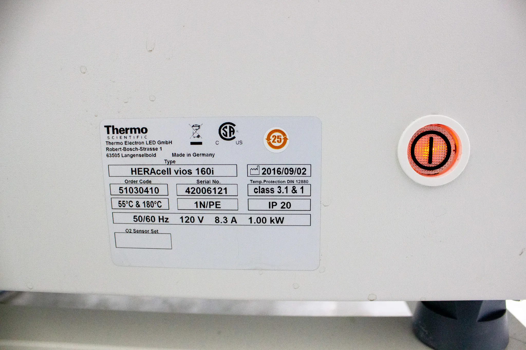 Thermo HERAcell Vios 160i Dual Chamber Double Stack CO2 Incubator 51030410