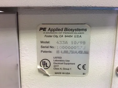 Applied Biosystems 433A Peptide Synthesizer - For Parts Only - AS IS